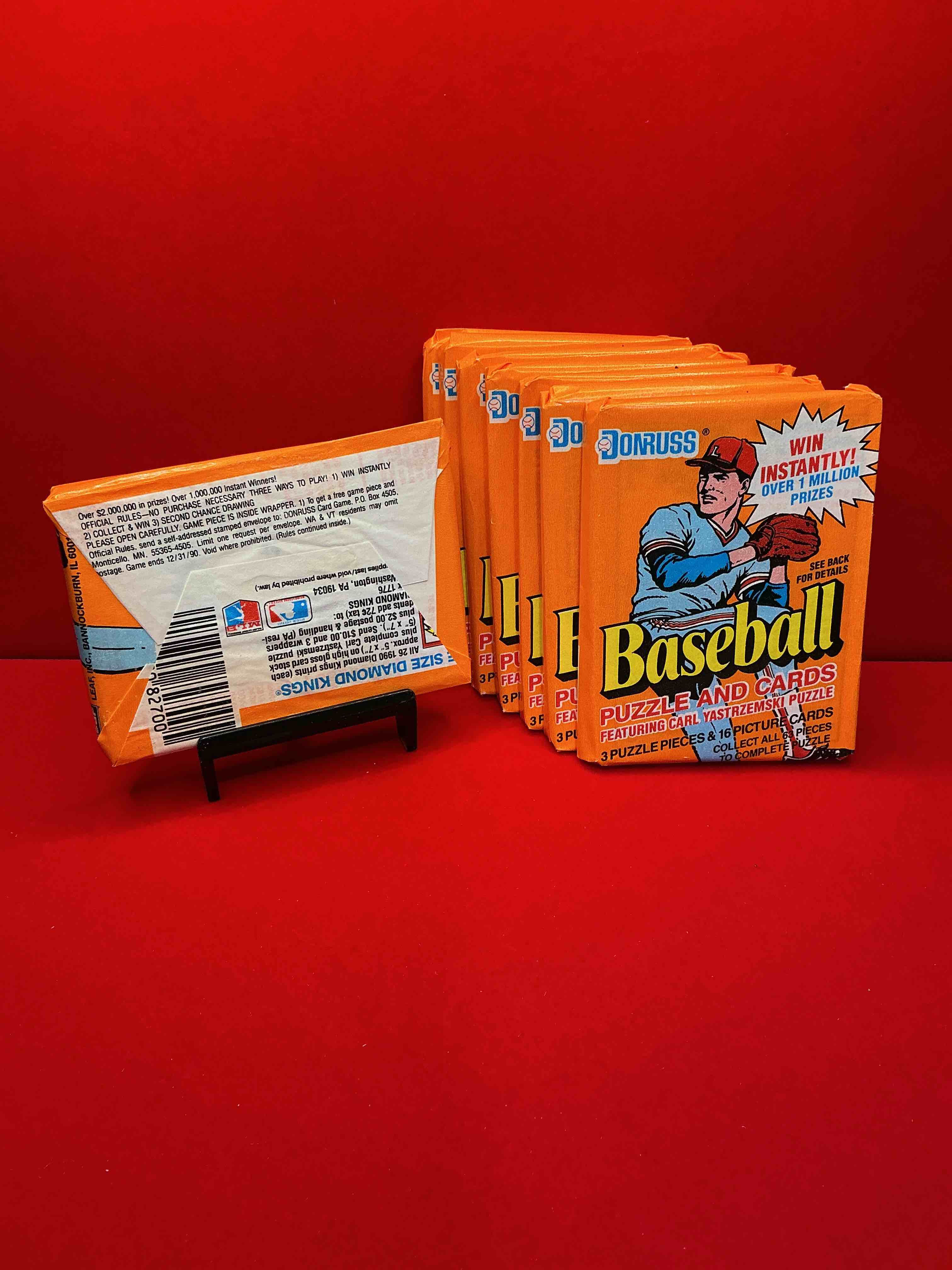 Condition photo showing New/Like New for diamond kings ken griffey jr!? 1990 donruss baseball unopened wax packs! hard to find! straight from original box! search for possible juan gonzalez rookie card!as well as valuable ken griffey jr. cards!