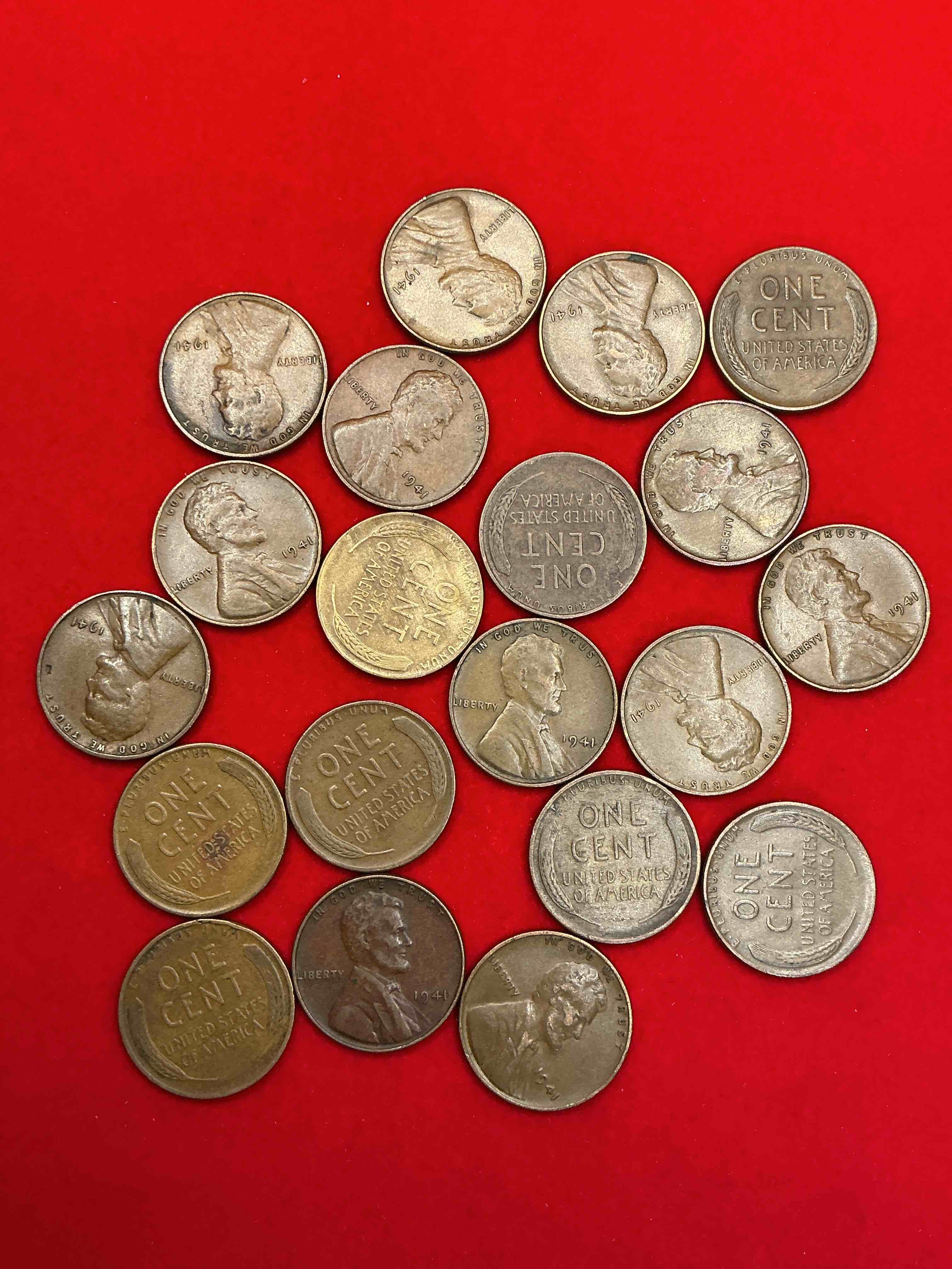 Condition photo showing Good Condition for 1941 pearl harbor ww2 era pennies!  dec 7, 1941, a day that will live in infamy when the japanese bombed pearl harbor bringing america into world war 2!  up for auction are 1941 pennies in great condition, awesome pieces of wwii history!  