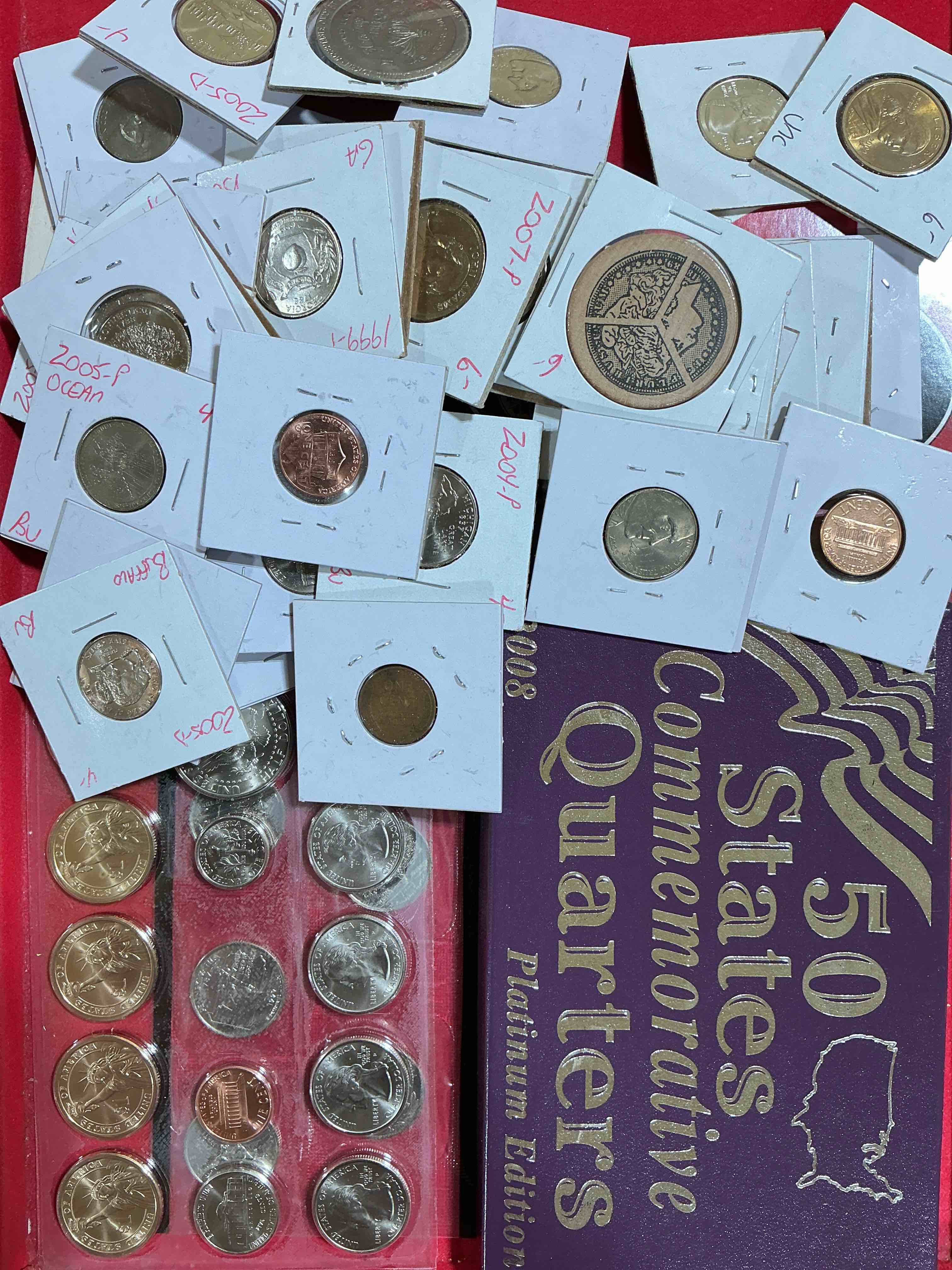 penny palooza closeout! wow! awesome pennies, vintage, antique, brilliant uncirculated & more galore! u.s. treasury has stopped making pennies forever... get ther while you can! check out this incredible closeout collectic of incredibly cool pennies spanning decades! bid is per coin/ltem & all coins encased for protection! a true smorgasbord collector's dream! each penny collection is unique & includes a mix of rare dates, multiple mint marks, antique, vintage, modern, uncirculated & more! disregard original price marks on pieces, this is a true auction closeout! an incredible opportunity for re-sellers & collectors! 