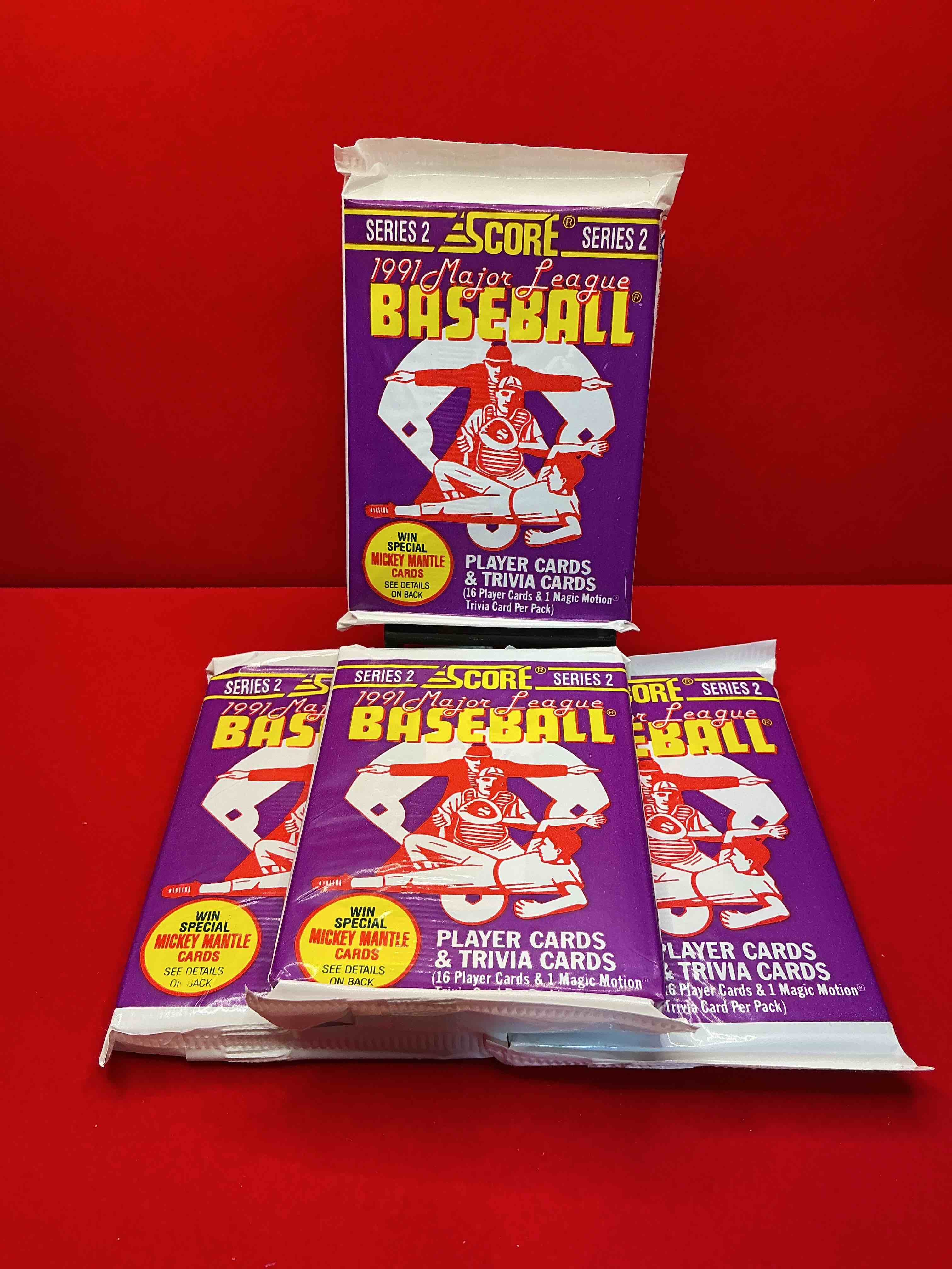 signed mickey mantle? 1991 score baseball unopened packs! 2,493 signed mickey mantle cards from this year out there, fetching big money if pulled! insanely cool & valuable pocks with stars & rookies!