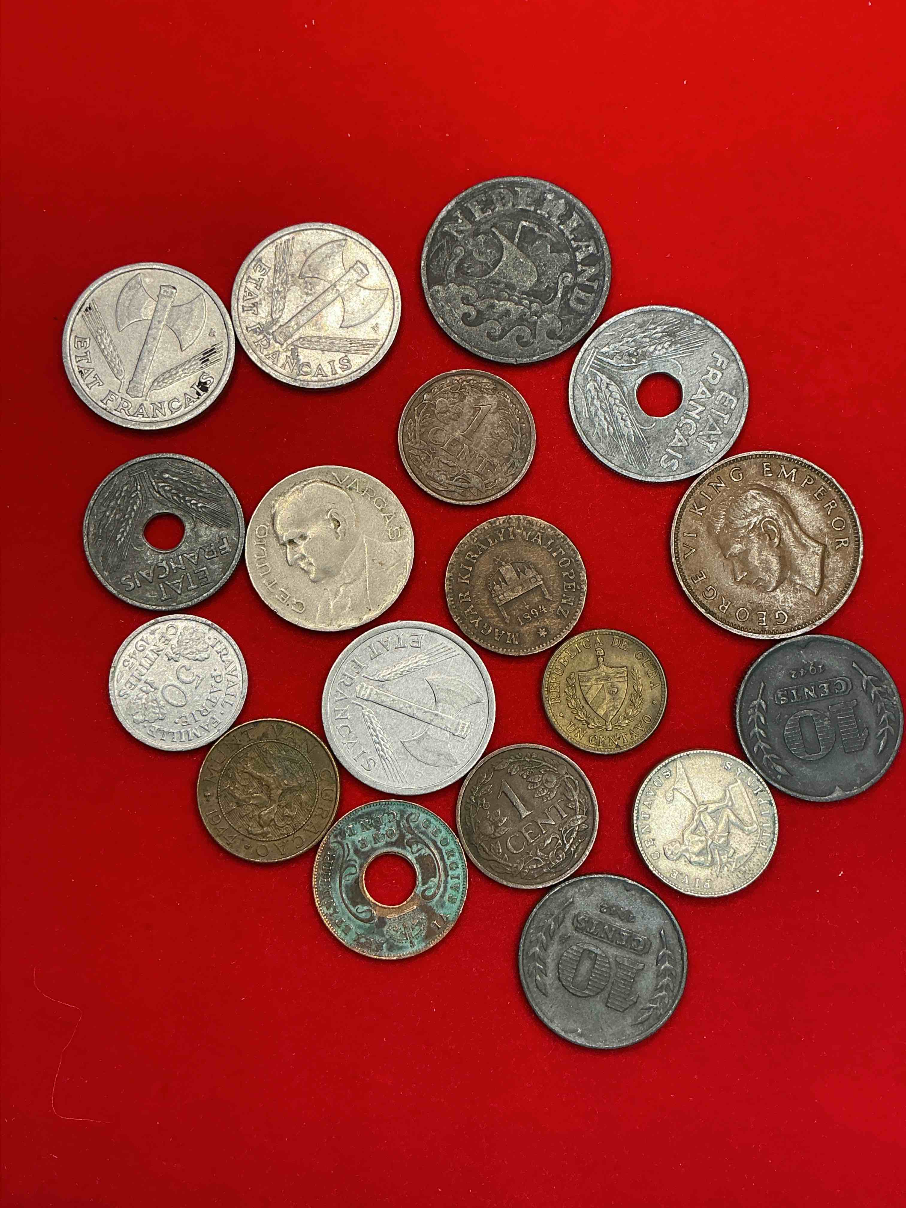Condition photo showing Good Condition for world war two era buffs rejoice! check out this collection of ww2 era (1939-1945) coins! super hard to collect & find in one place! great conversation pieces & incredible pieces of history!