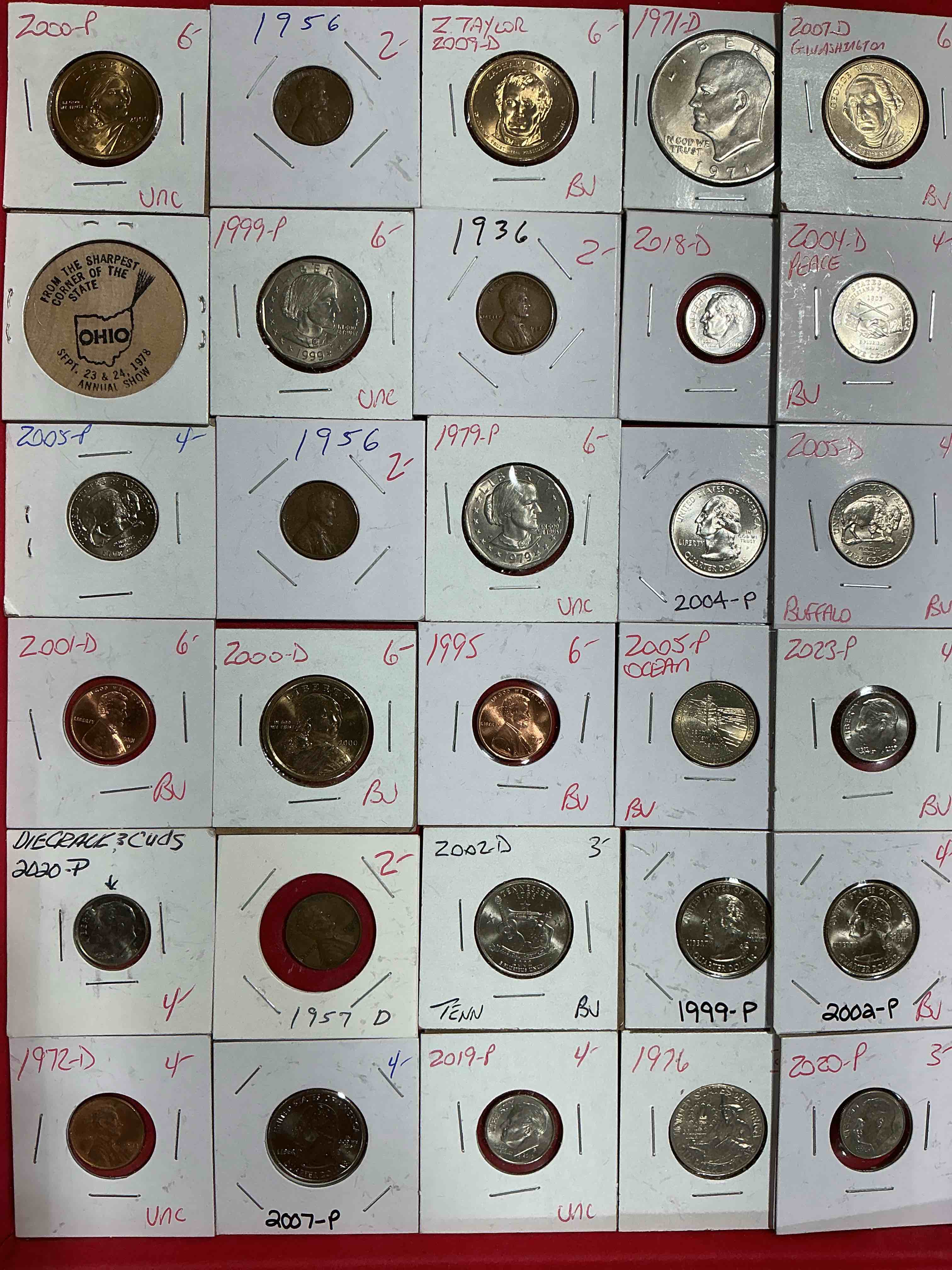 Condition photo showing Good Condition for cool coin closeout! wow! awesome u.s. coins & more, antique, vintage & modern galore! many uncirculated! check out this incredible closeout collection of incredibly cool coins & rare items spanning decades! bid is per coin/item & all coins encased for protection! a true smorgasbord collector's dream! each collection is unique and includes items such as rare antique coins, rare date coins, coin sets, modern uncirculated coins, wooden tokens, cool medallions & more! disregard original price marks on pieces, this is a true auction closeout! an incredible opportunity for re-sellers & collectors!