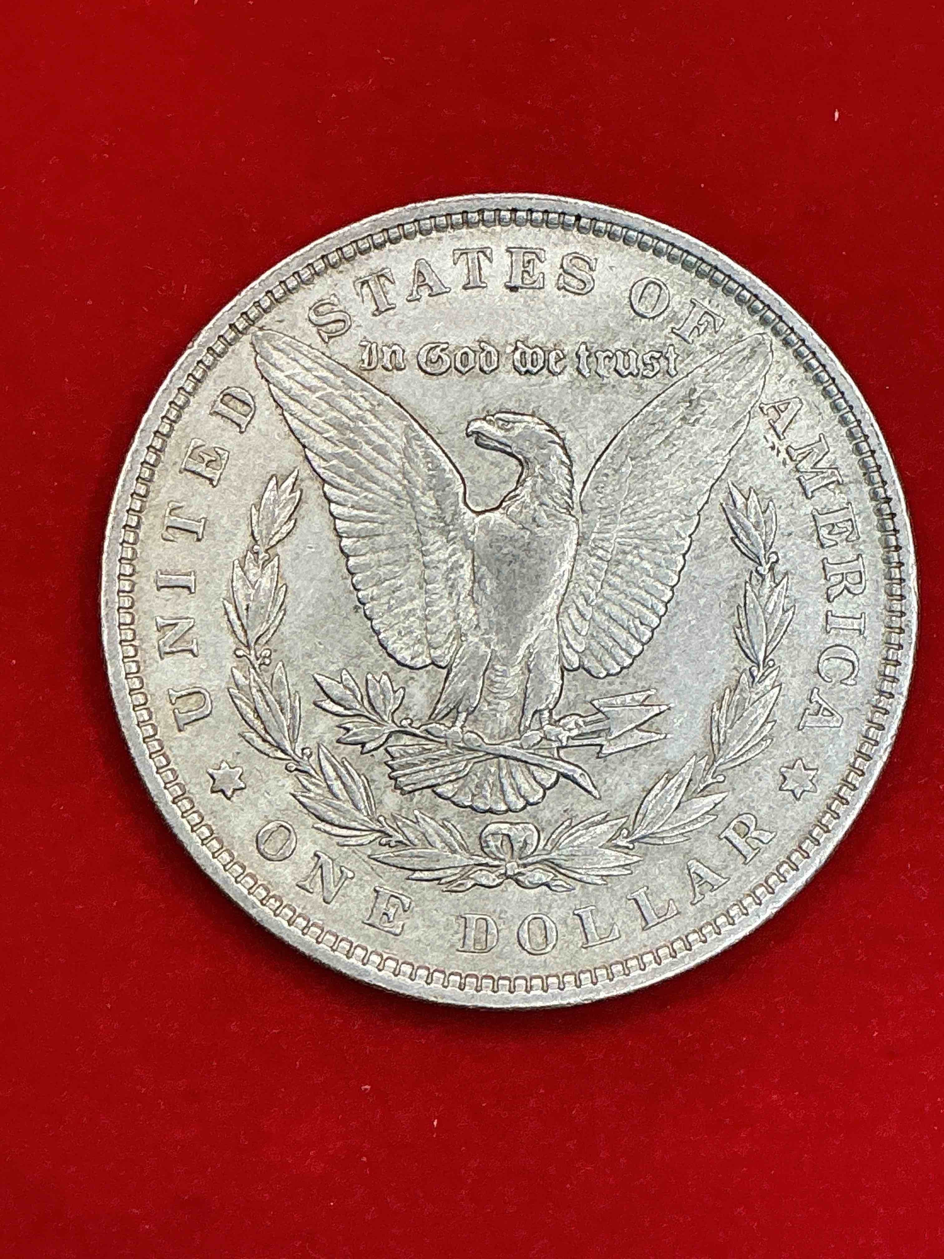 Condition photo showing Good Condition for 1896 silver morgan dollar! silver morgan dollars are perhaps the most popular silver dollar to collect! they are 90% fine u.s. silver & were minted from 1878 through 1921. these striking coins are a perfect way to collect fine u.s. silver & are highly coveted for their unrivaled beauty!