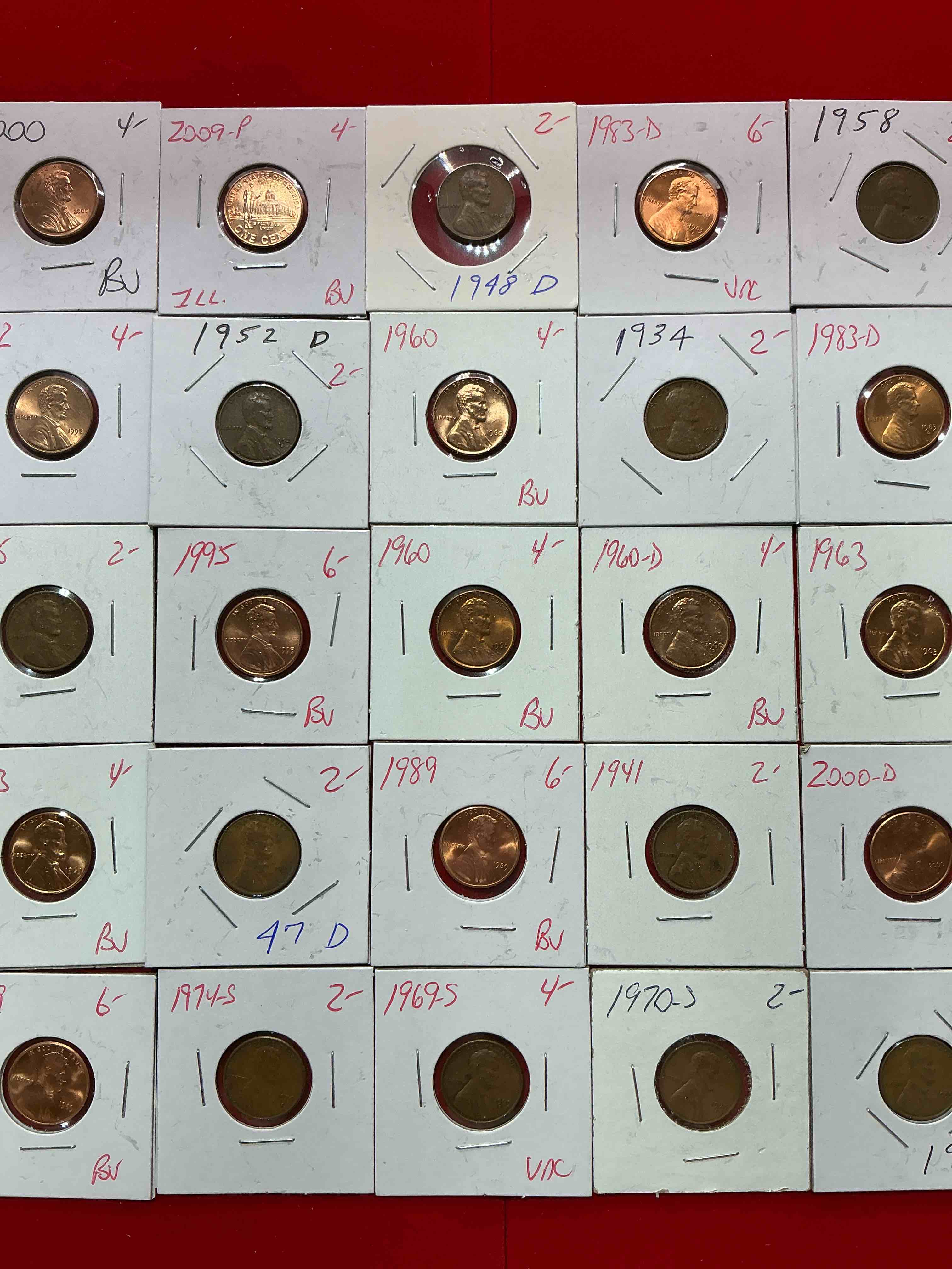 Condition photo showing Good Condition for penny palooza closeout! wow! awesome pennies, vintage, antique, brilliant uncirculated & more galore! u.s. treasury has stopped making pennies forever... get ther while you can! check out this incredible closeout collectic of incredibly cool pennies spanning decades! bid is per coin/ltem & all coins encased for protection! a true smorgasbord collector's dream! each penny collection is unique & includes a mix of rare dates, multiple mint marks, antique, vintage, modern, uncirculated & more! disregard original price marks on pieces, this is a true auction closeout! an incredible opportunity for re-sellers & collectors!