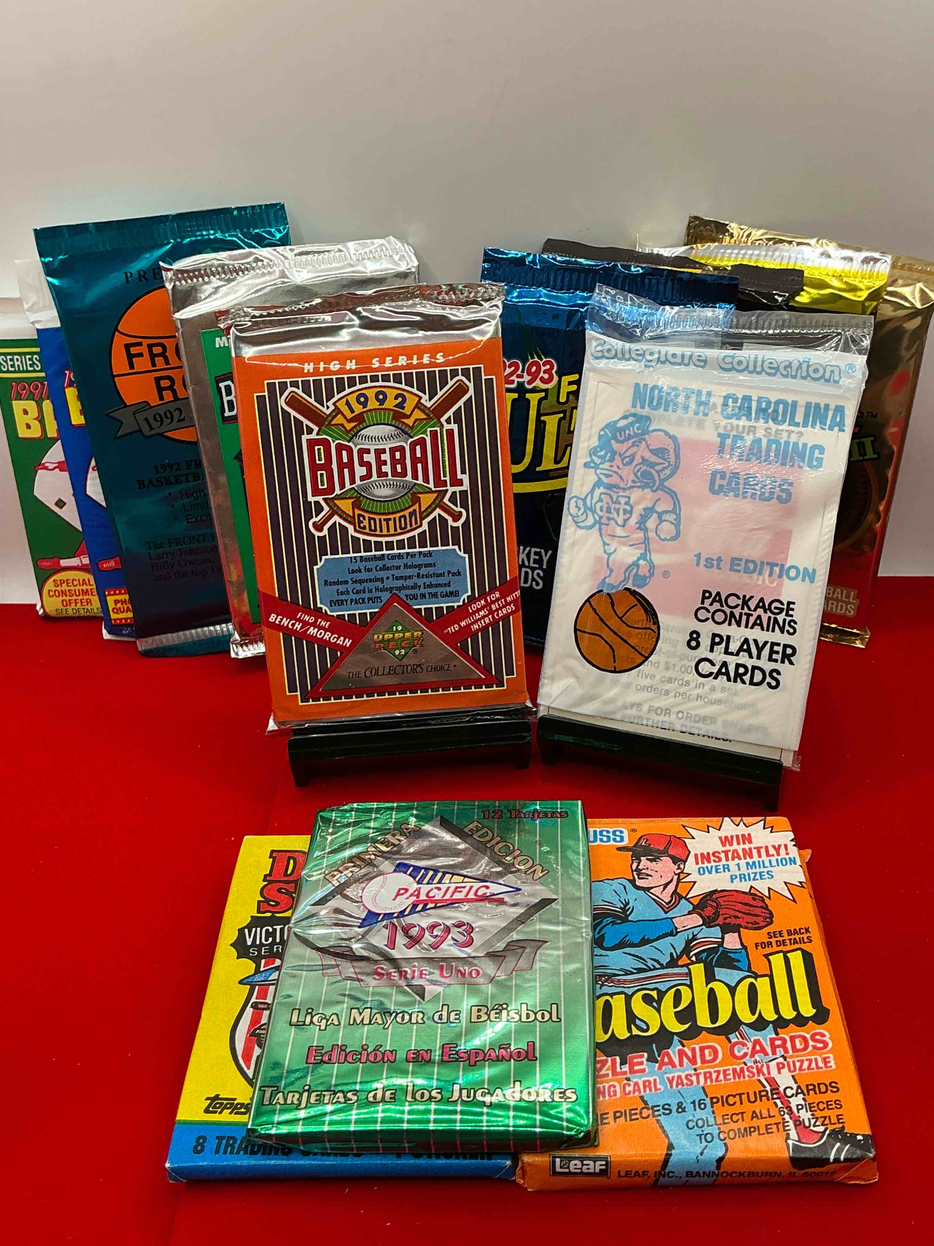 Condition photo showing New/Like New for pack palooza! all different sports & years! baseball, hockey, football & so many more! pack variety! 12 pack lot!
