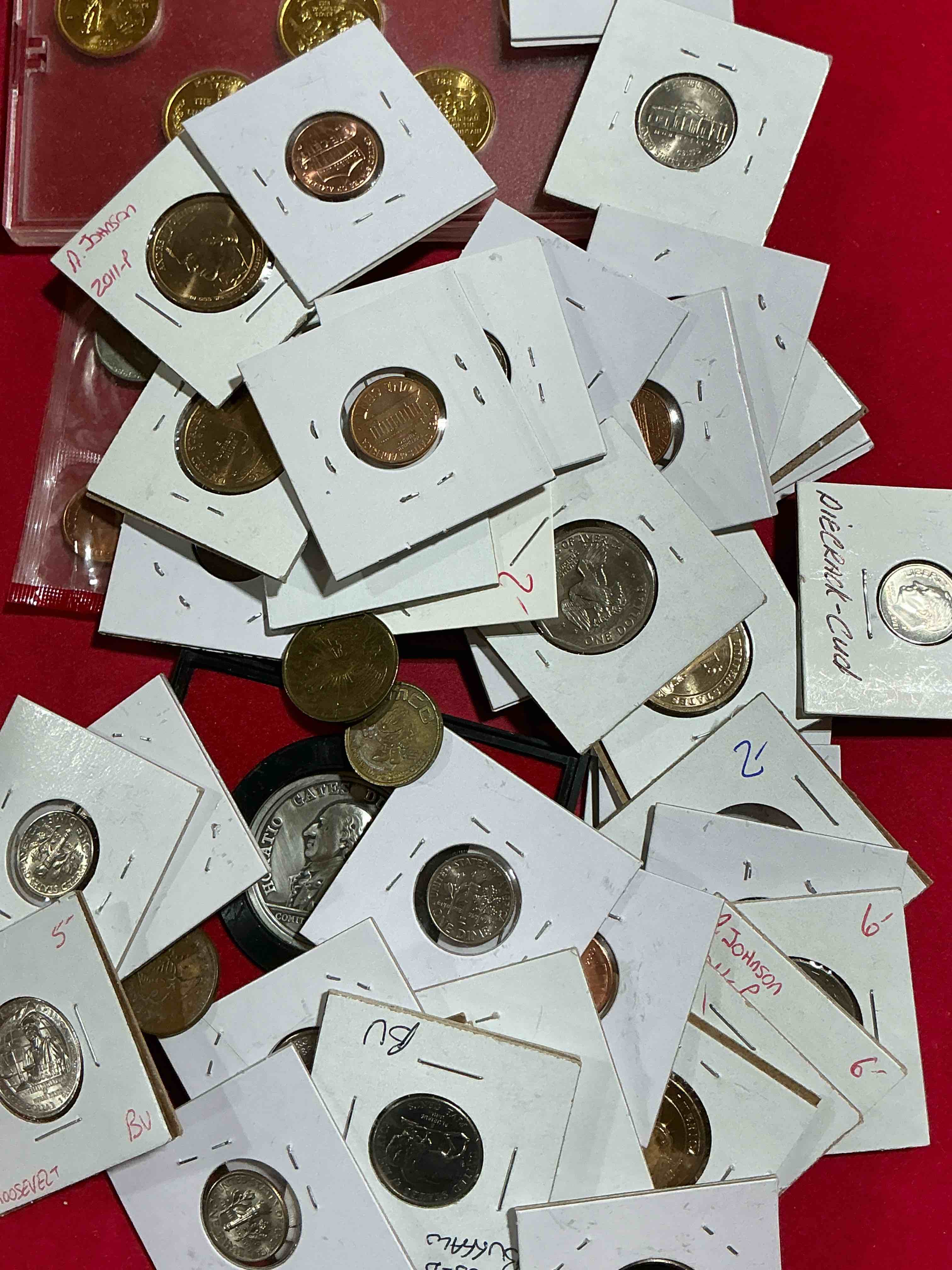 Condition photo showing Good Condition for cool coin closeout!  48 coin lot! wow! awesome u.s. coins & more, antique, vintage & modern galore!  many uncirculated!  check out this incredible closeout collection of incredibly cool coins & rare items spanning decades! bid is per coin/item & all coins encased for protection! a true smorgasbord collector's dream! each collection is unique and includes items such as rare antique coins, rare date coins, coin sets, modern uncirculated coins, wooden tokens, cool medallions & more! disregard original price marks on pieces, this is a true auction closeout! an incredible opportunity for re-sellers & collectors!