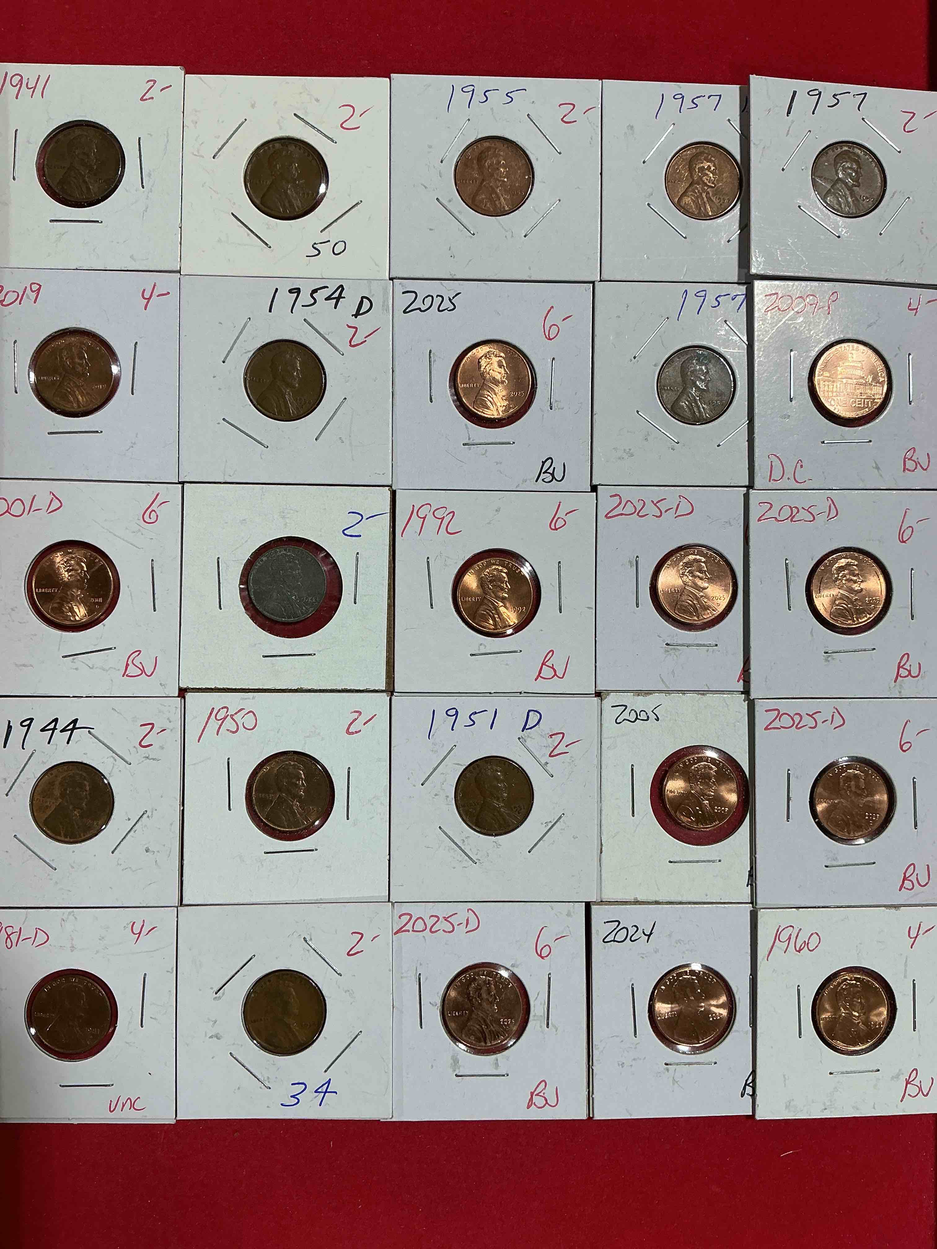 Condition photo showing Good Condition for penny palooza closeout! wow! awesome pennies, vintage, antique, brilliant uncirculated & more galore! u.s. treasury has stopped making pennies forever... get ther while you can! check out this incredible closeout collectic of incredibly cool pennies spanning decades! bid is per coin/ltem & all coins encased for protection! a true smorgasbord collector's dream! each penny collection is unique & includes a mix of rare dates, multiple mint marks, antique, vintage, modern, uncirculated & more! disregard original price marks on pieces, this is a true auction closeout! an incredible opportunity for re-sellers & collectors! 