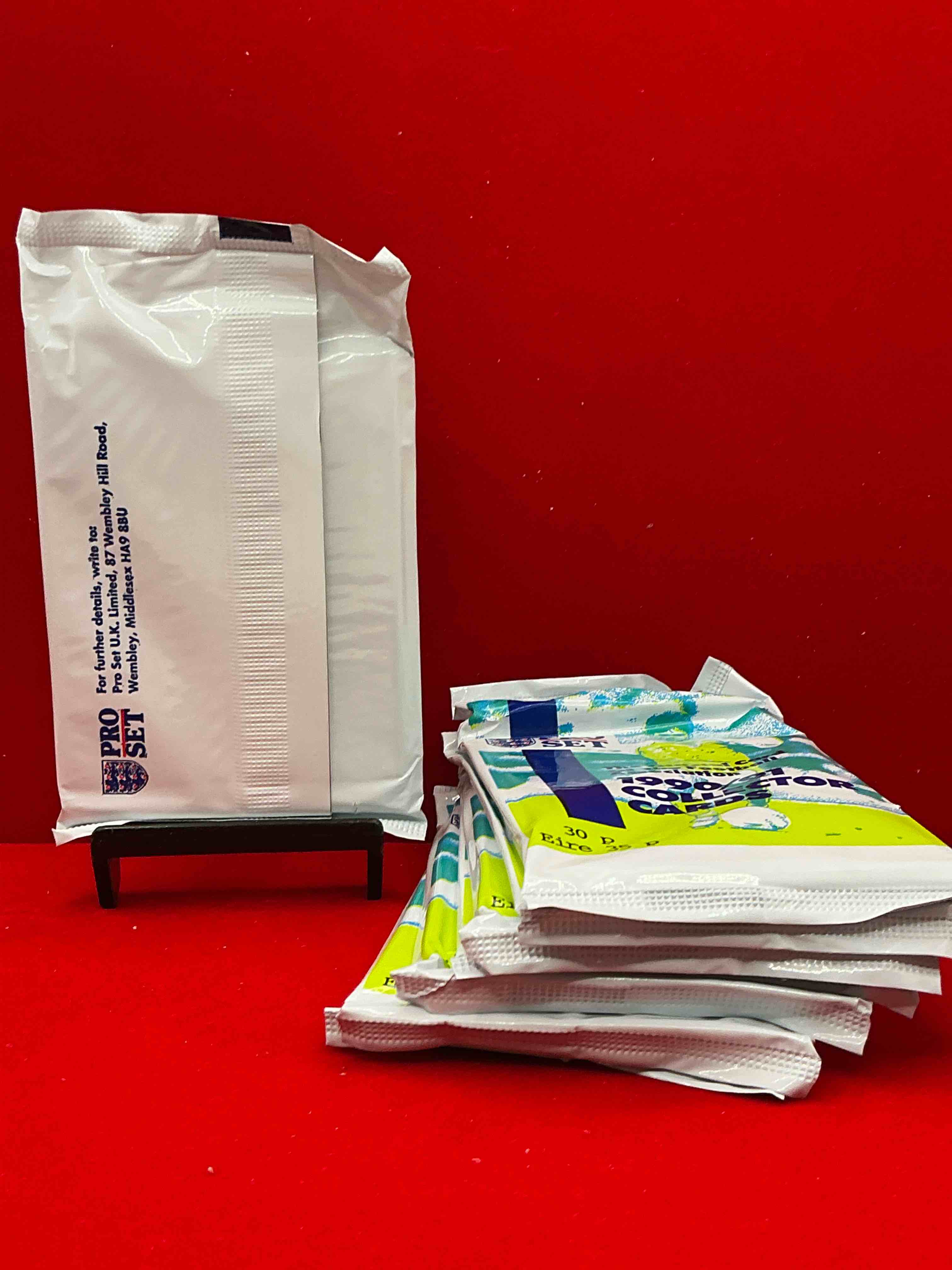 Condition photo showing New/Like New for 1990-91 major soccer league card packs! get in the soccer mood with these awesome packs- 12 cards in each one! celebrate the world cup coming to the usa with these pieces of history!