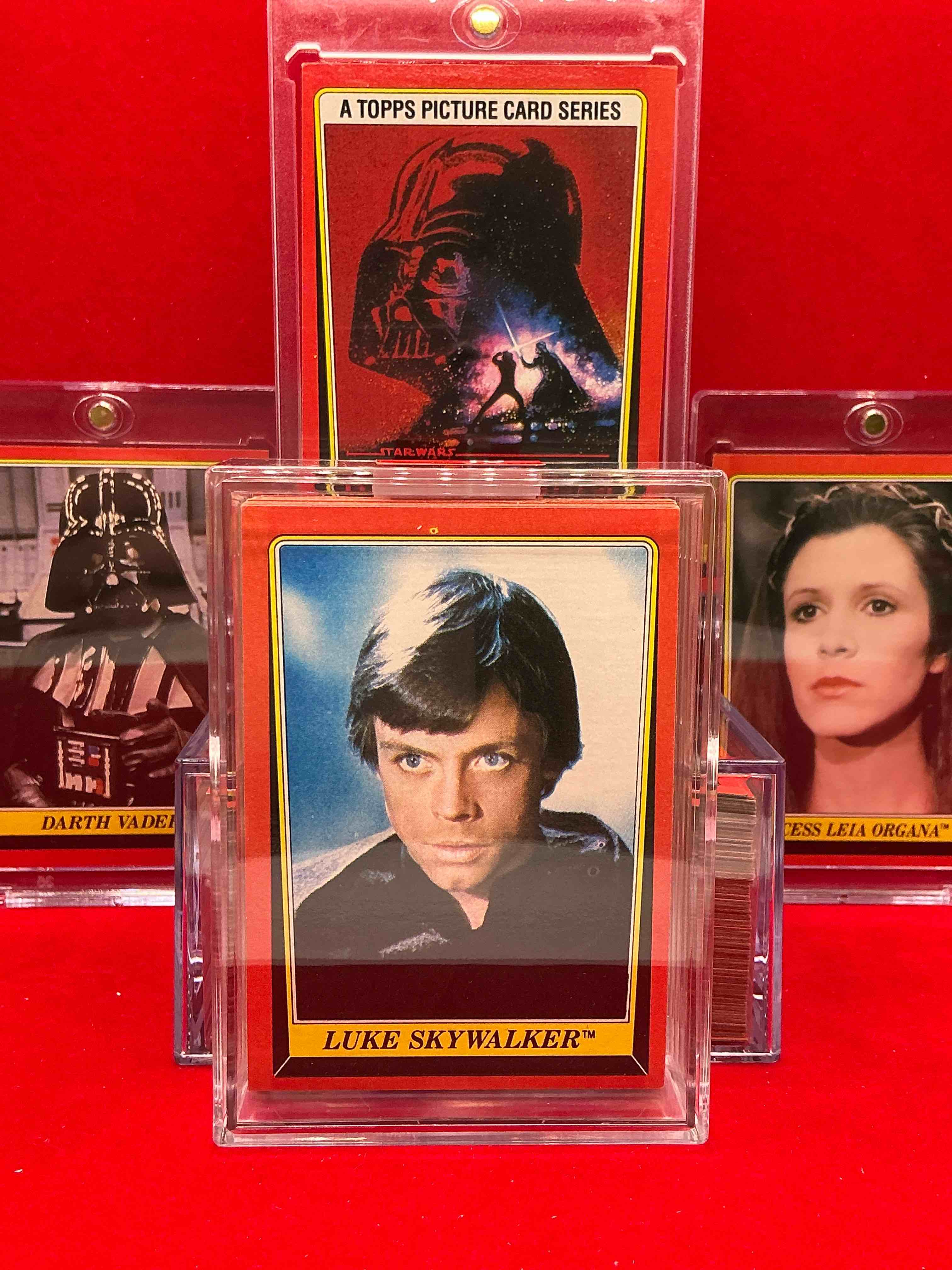 Condition photo showing New/Like New for 1983 return of the jedi history!  genuine star wars return of the jedi movie cards, complete series one,  132 card collection!  ultra rare to find in this good condition & complete!  authentic, serious collectibles & precious pieces of original star wars history!  