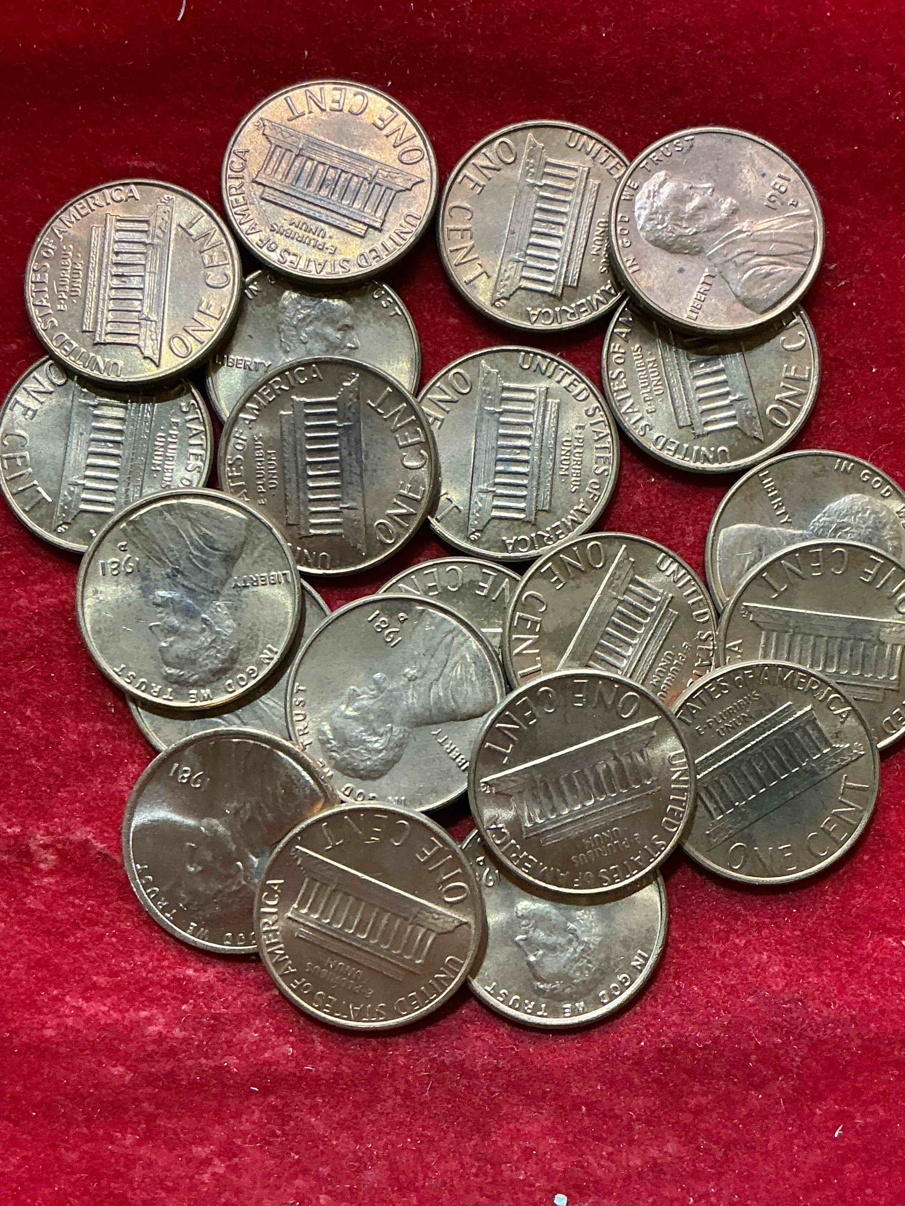 1981 uncirculated pennies! a historical year in american history, dawn of the space shuttle! ronald reagan inaugurated, launch of mtv! these pennies are a great way to grab a piece of american history!