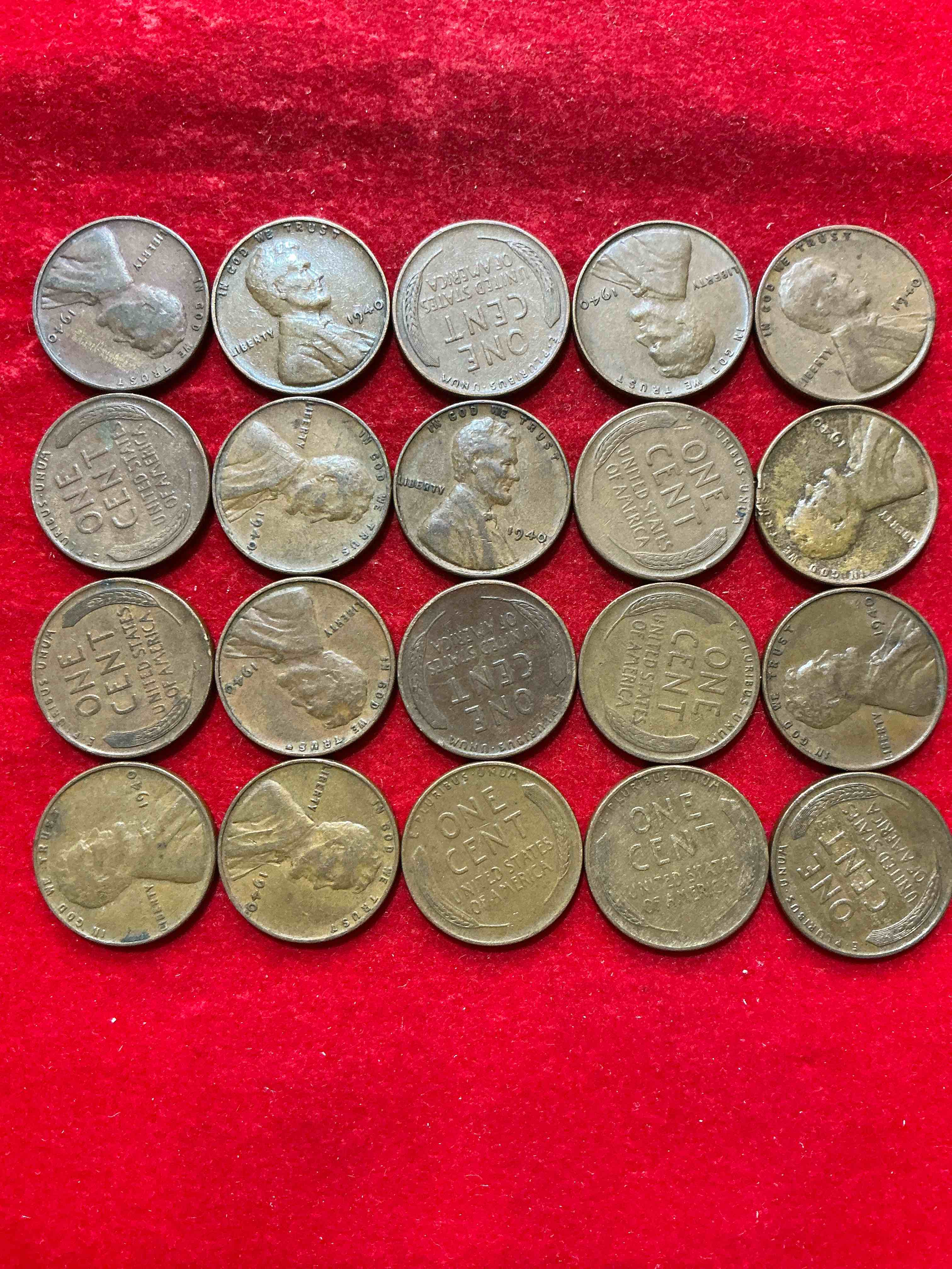 Condition photo showing Good Condition for 1980 uncirculated pennies! what a year in american history! miracle on ice! regan revolution! mount st.helens eruption! grab a piece of american history!
