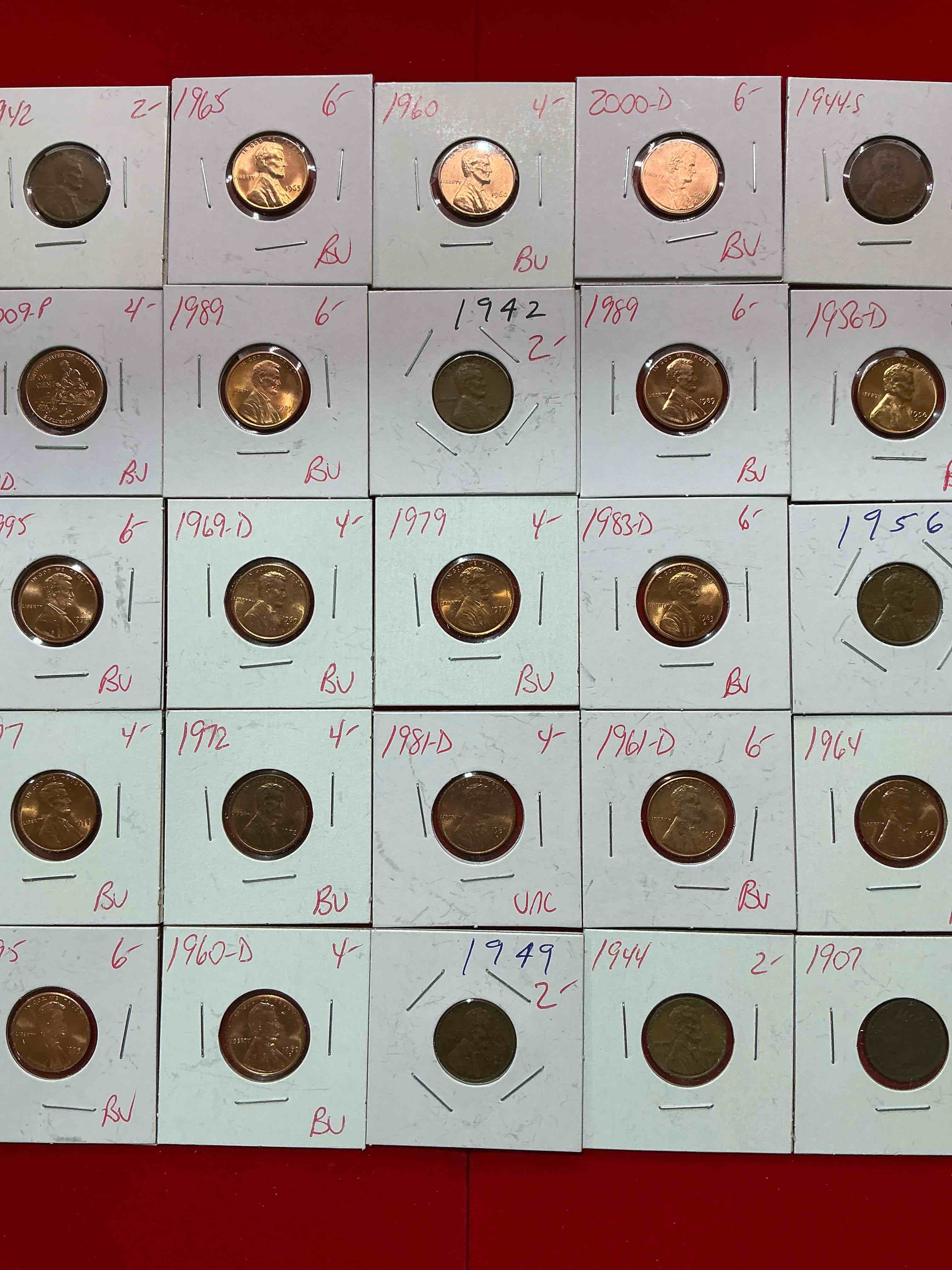 Condition photo showing Good Condition for penny palooza closeout! wow! awesome pennies, vintage, antique, brilliant uncirculated & more galore! u.s. treasury has stopped making pennies forever... get ther while you can! check out this incredible closeout collectic of incredibly cool pennies spanning decades! bid is per coin/ltem & all coins encased for protection! a true smorgasbord collector's dream! each penny collection is unique & includes a mix of rare dates, multiple mint marks, antique, vintage, modern, uncirculated & more! disregard original price marks on pieces, this is a true auction closeout! an incredible opportunity for re-sellers & collectors! 
