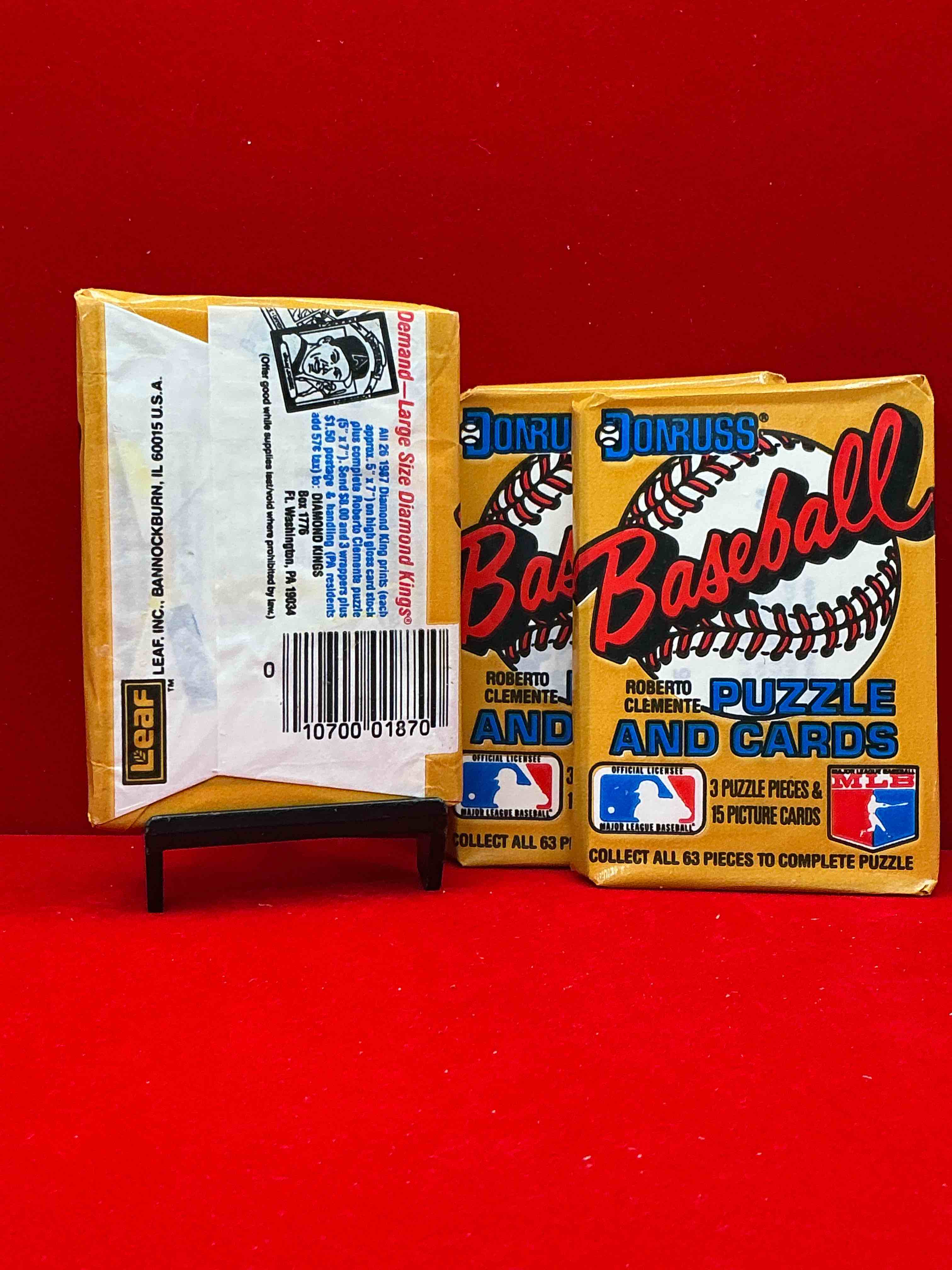 Condition photo showing New/Like New for absolutely fully loaded! 1987 donruss baseball unopened collectible sports trading card wax pack, direct from original retail case. this year is loaded with rookies! search for rookies from greg maddox (psa 10 value $200+), barry bonds (psa 10 value $150+), bo jackson (psa 10 value $175+), mark mcgwire rated rookie & more! these packs are drying up & getting very hard to find!