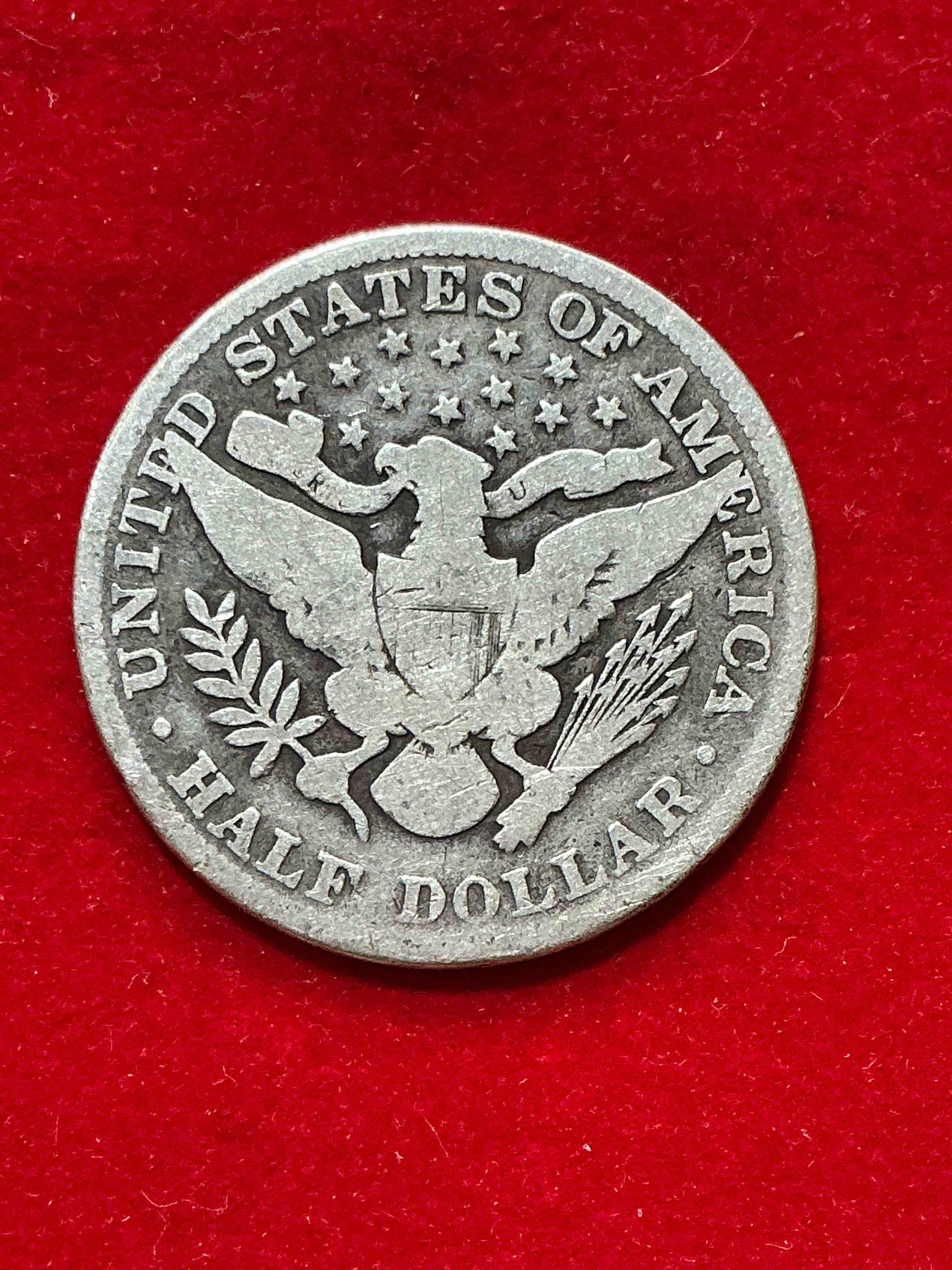 Condition photo showing Good Condition for rare us fine silver! barber half dollar, 90% silver! 1895 edition! nearly impossible to collect! rare & very coveted by collectors! own a piece of history great for coin collectors, think of the history these coins have seen! rare 90% silver barber half dollar!