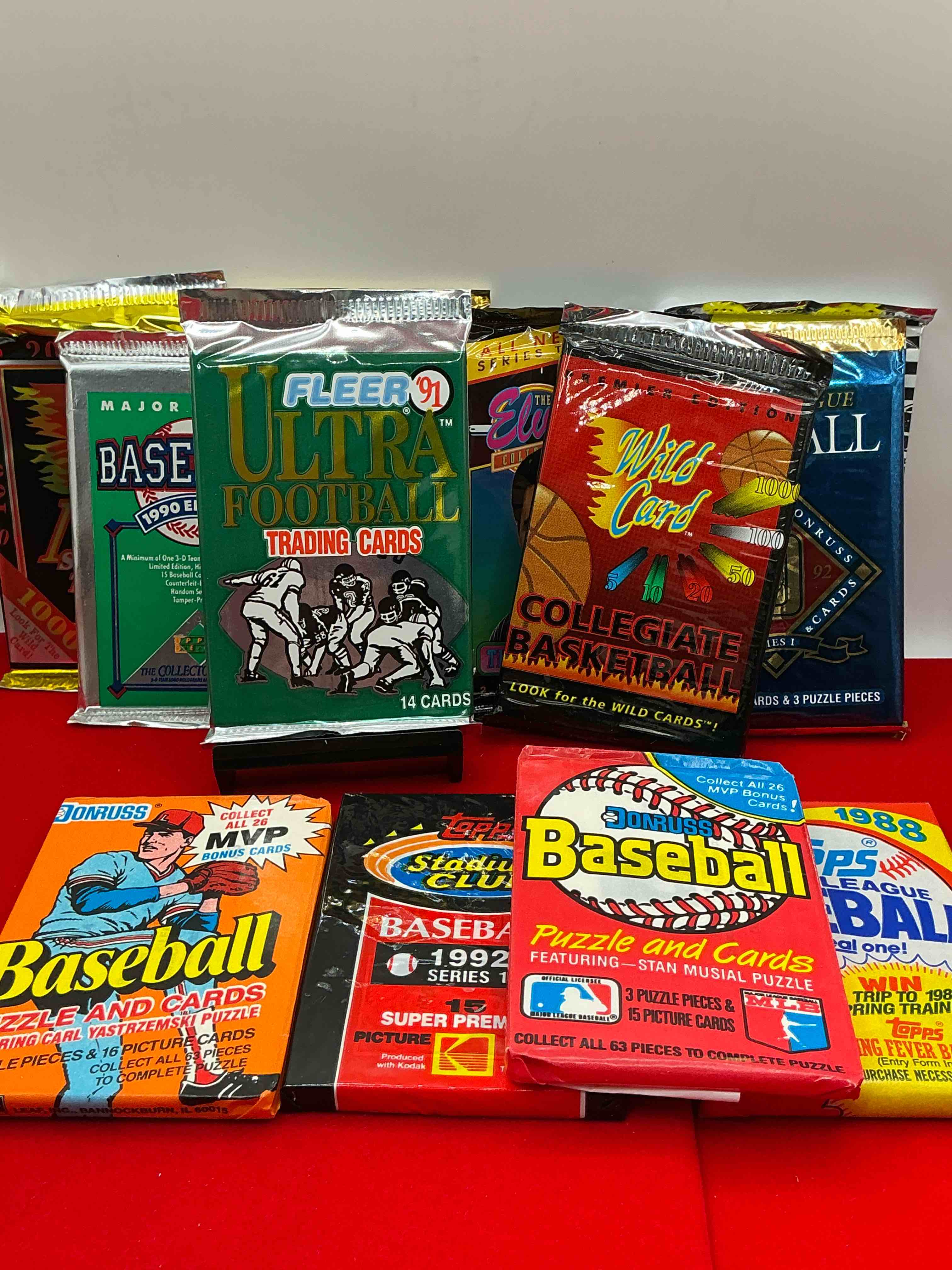 Condition photo showing New/Like New for pack palooza! all different sports & years! baseball, hockey, football & so many more! pack variety!