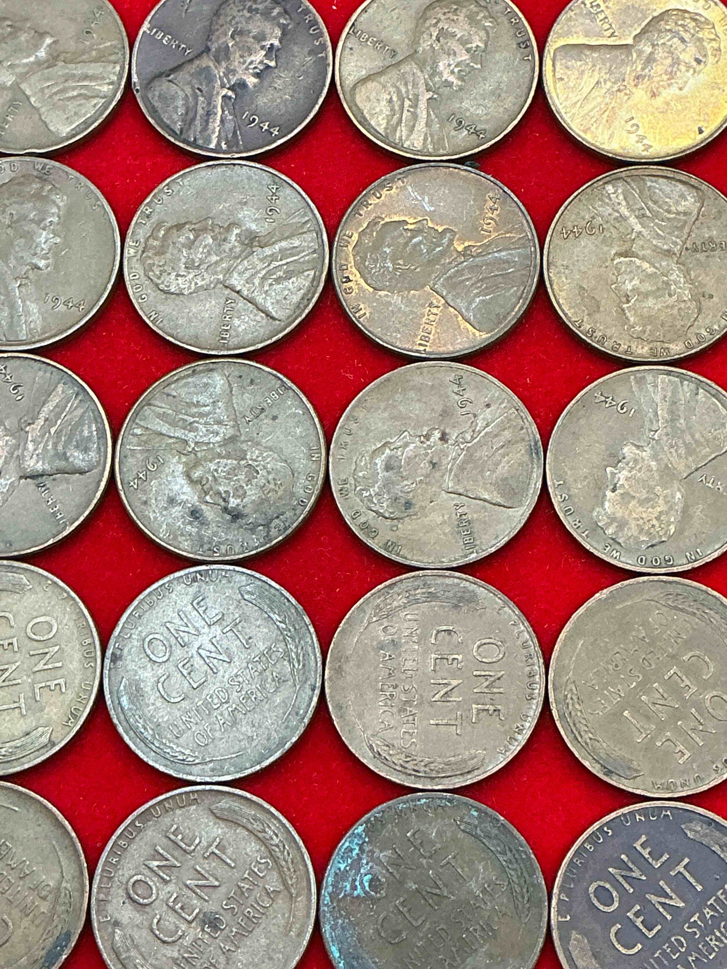 Condition photo showing Good Condition for 1944 calling world war 2 buffs! 1944 d-day era wheat pennies! d-day was june 6th, 1944 & was one of the most significant battles of wwii! own pieces of this era with these genuine 1944 wheat pennies in nice condition!