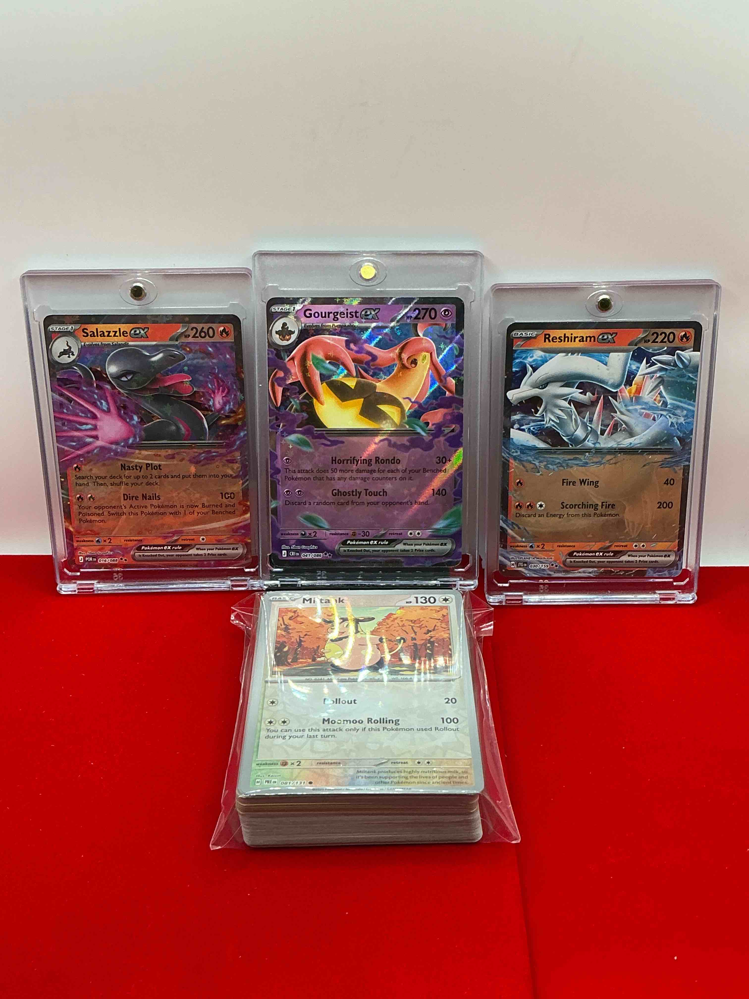 Condition photo showing New/Like New for pokémon ex palooza! along with 50 other pokémon heroes, holos, legends & commons- including holographic cards, cool holos & more! includes non holo common/ uncommon basic & first stage cards & could even include trainers & energy too! perfect set for collectors & enthusiasts!