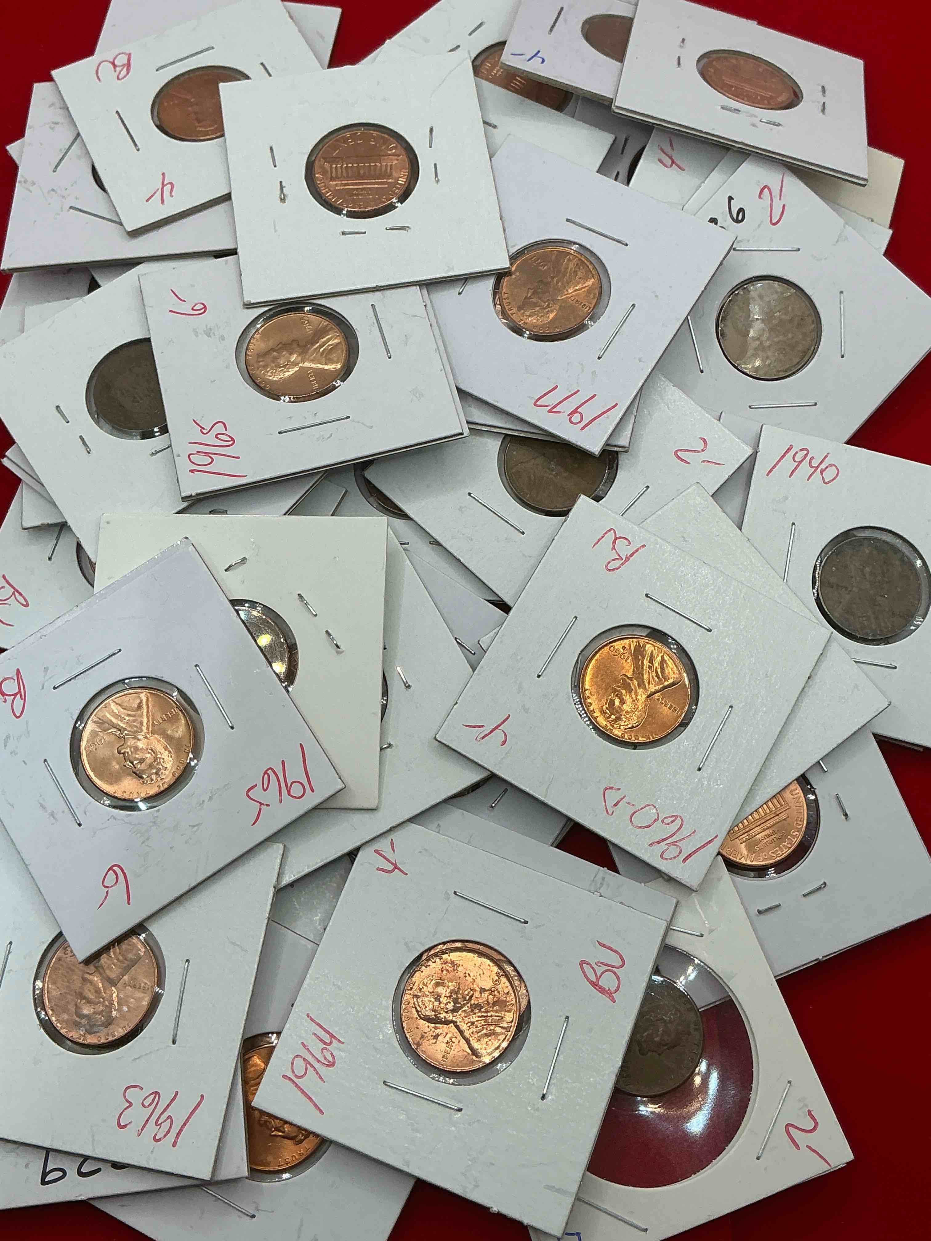 Condition photo showing Good Condition for penny palooza closeout! wow! awesome pennies, vintage, antique, brilliant uncirculated & more galore! u.s. treasury has stopped making pennies forever... get ther while you can! check out this incredible closeout collectic of incredibly cool pennies spanning decades! bid is per coin/ltem & all coins encased for protection! a true smorgasbord collector's dream! each penny collection is unique & includes a mix of rare dates, multiple mint marks, antique, vintage, modern, uncirculated & more! disregard original price marks on pieces, this is a true auction closeout! an incredible opportunity for re-sellers & collectors! 