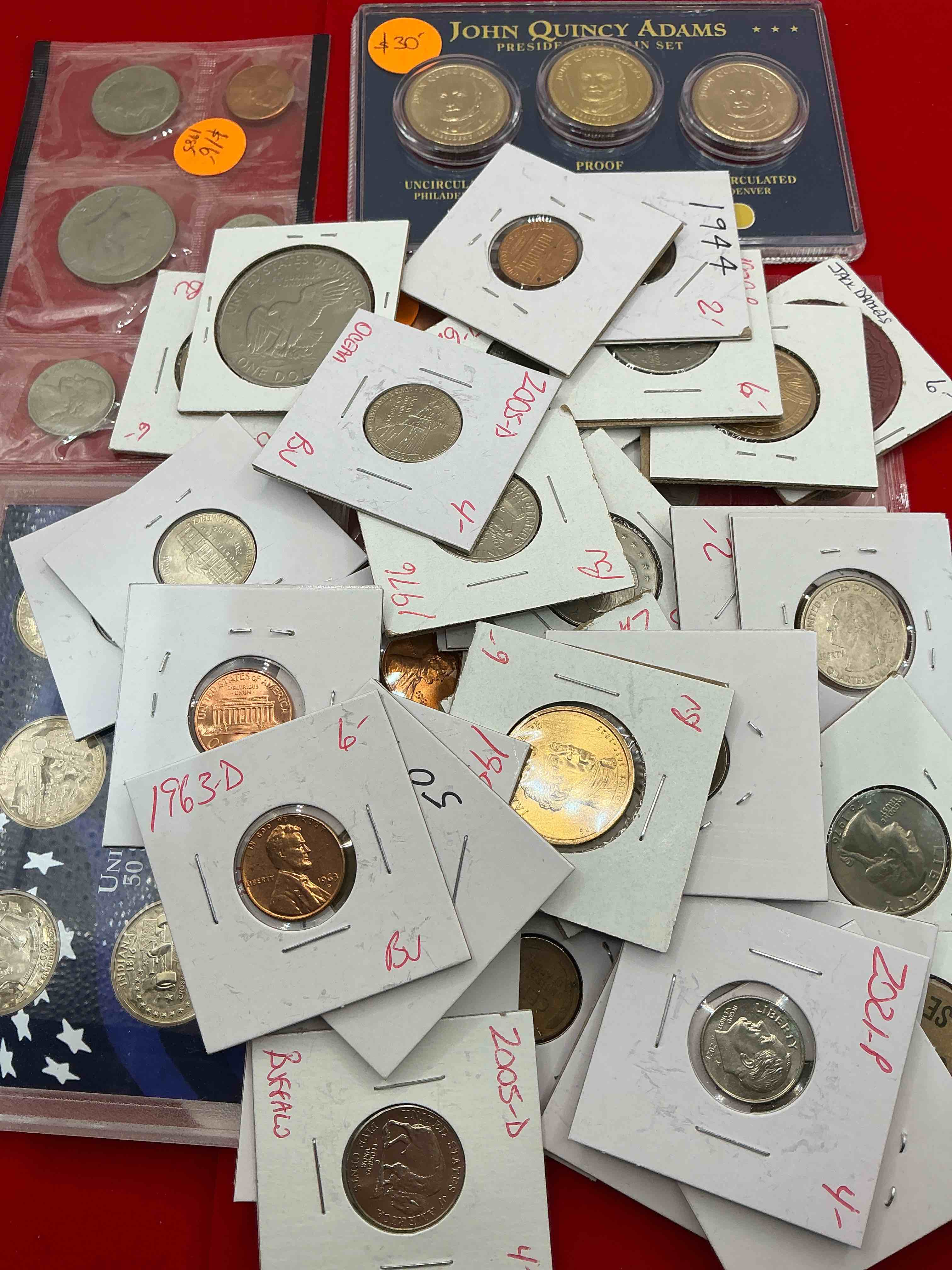 Condition photo showing Good Condition for cool coin closeout! wow! awesome u.s. coins & more, antique, vintage & modern galore!  many uncirculated!  check out this incredible closeout collection of incredibly cool coins & rare items spanning decades! bid is per coin/item & all coins encased for protection! a true smorgasbord collector's dream! each collection is unique and includes items such as rare antique coins, rare date coins, coin sets, modern uncirculated coins, wooden tokens, cool medallions & more! disregard original price marks on pieces, this is a true auction closeout! an incredible opportunity for re-sellers & collectors!