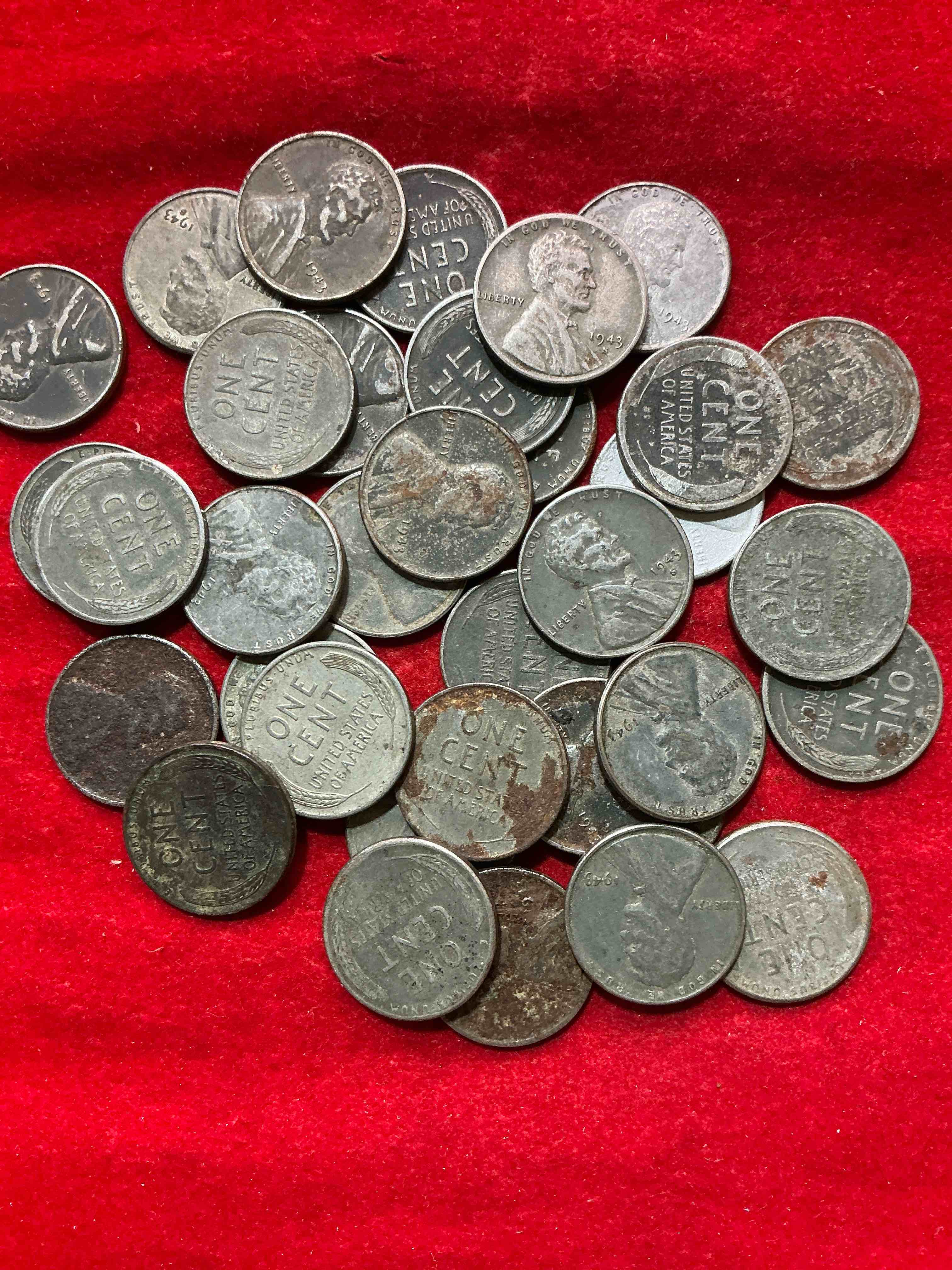 Condition photo showing Good Condition for 1943 world war il history! did you know that in 1943 copper was so valuable for making ammunition that the u.s. treasury made pennies out of steel?! 1943 steel pennies have become valuable, rare collector items! up for auction are rare wwii steel pennies appearing circulated. own pieces of world war ii history that are an awesome investment!
