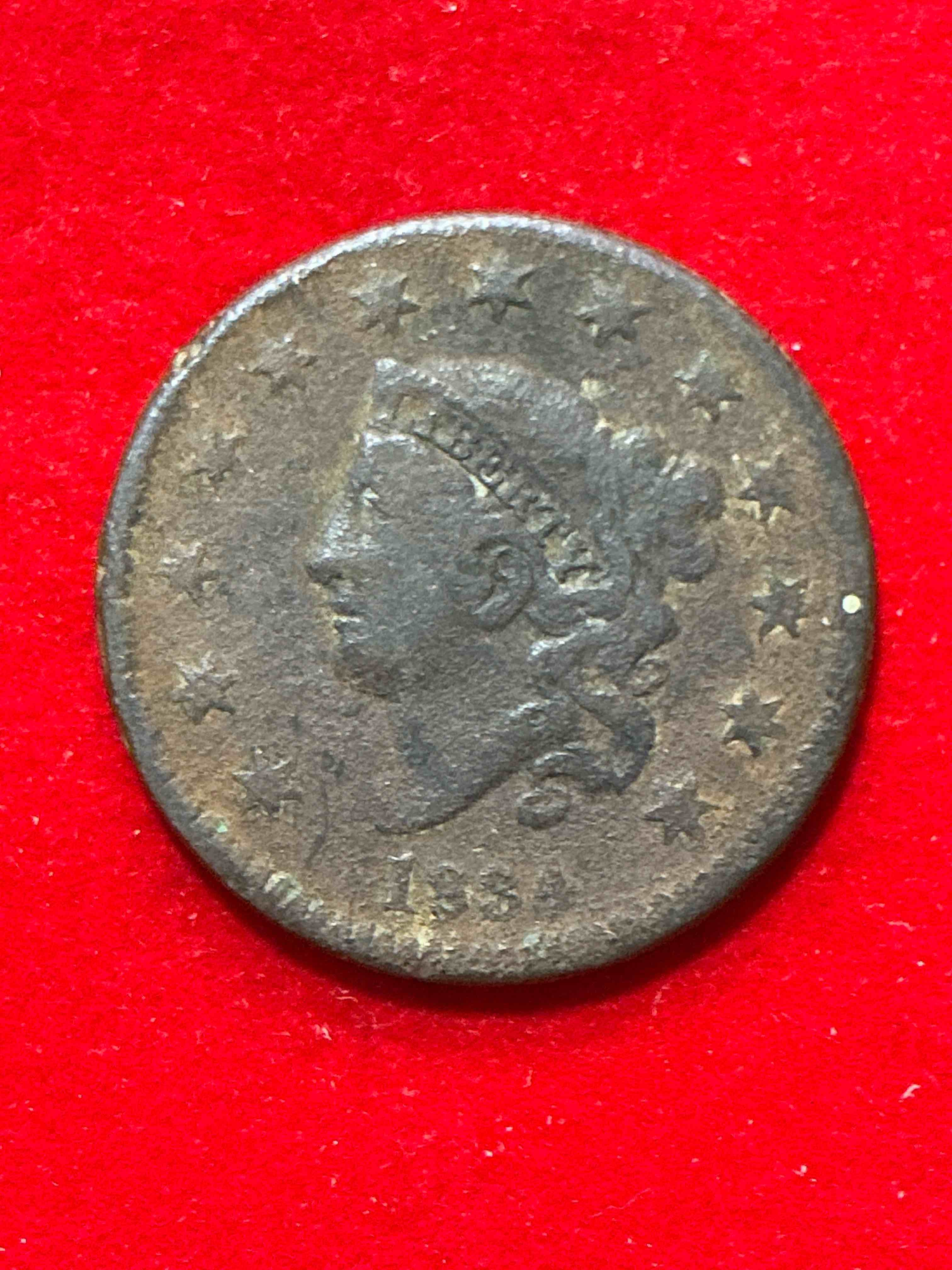 1834 ultra rare us one cent piece! these coins were minted starting in 1793 & have become serious collectors items! this rare one cent piece is in great condition for the year! 1800’s coin, think of the history this coin has seen! incredible!  