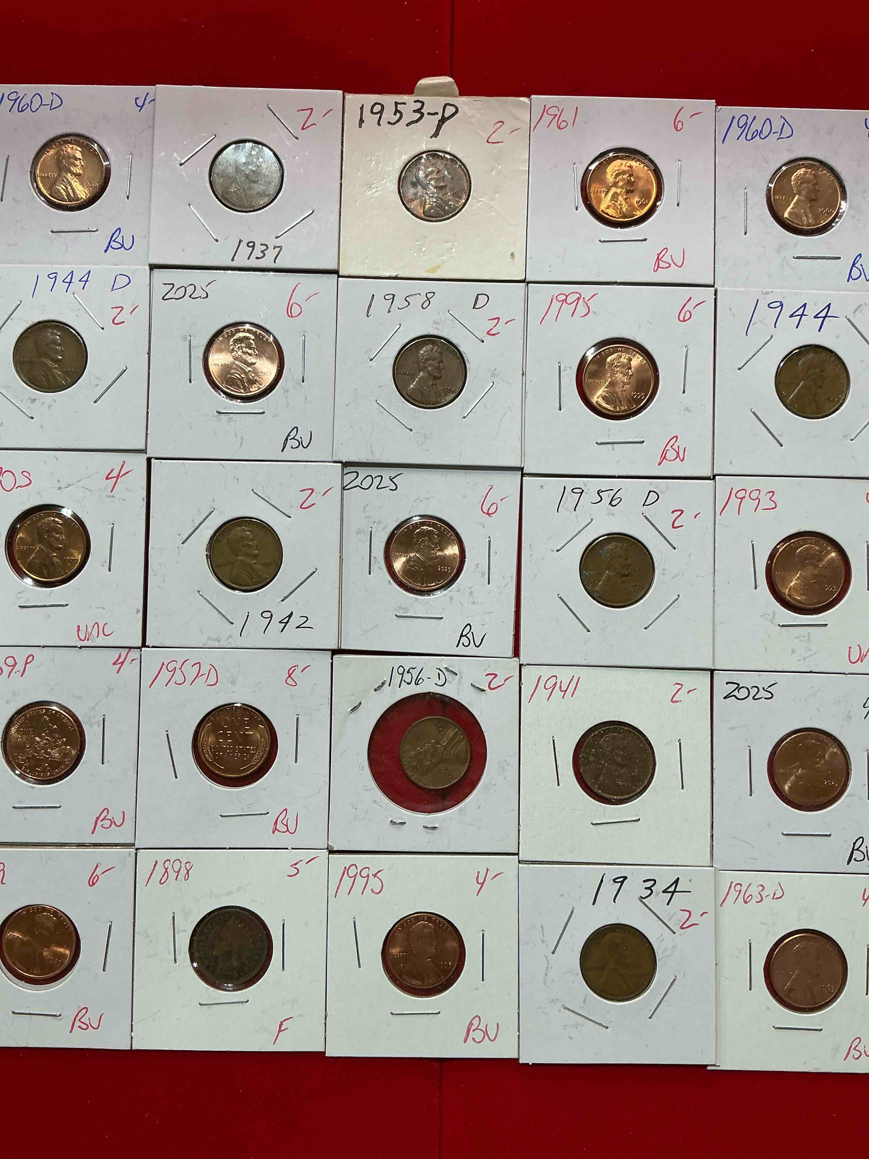 Condition photo showing New/Like New for penny palooza closeout! wow! awesome pennies, vintage, antique, brilliant uncirculated & more galore! u.s. treasury has stopped making pennies forever... get ther while you can! check out this incredible closeout collectic of incredibly cool pennies spanning decades! bid is per coin/ltem & all coins encased for protection! a true smorgasbord collector's dream! each penny collection is unique & includes a mix of rare dates, multiple mint marks, antique, vintage, modern, uncirculated & more! disregard original price marks on pieces, this is a true auction closeout! an incredible opportunity for re-sellers & collectors! 