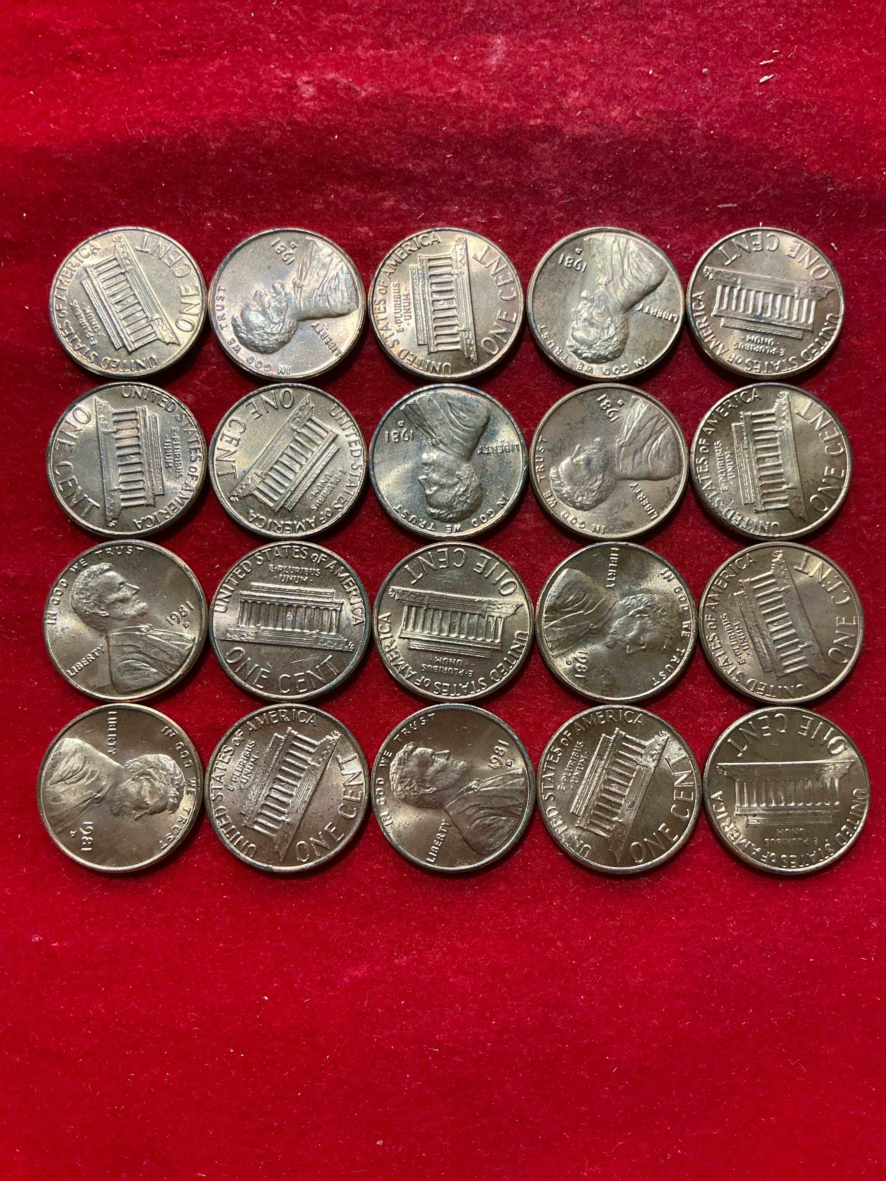 1981 uncirculated pennies! a historical year in american history, dawn of the space shuttle! ronald reagan inaugurated, launch of mtv! these pennies are a great way to grab a piece of american history!