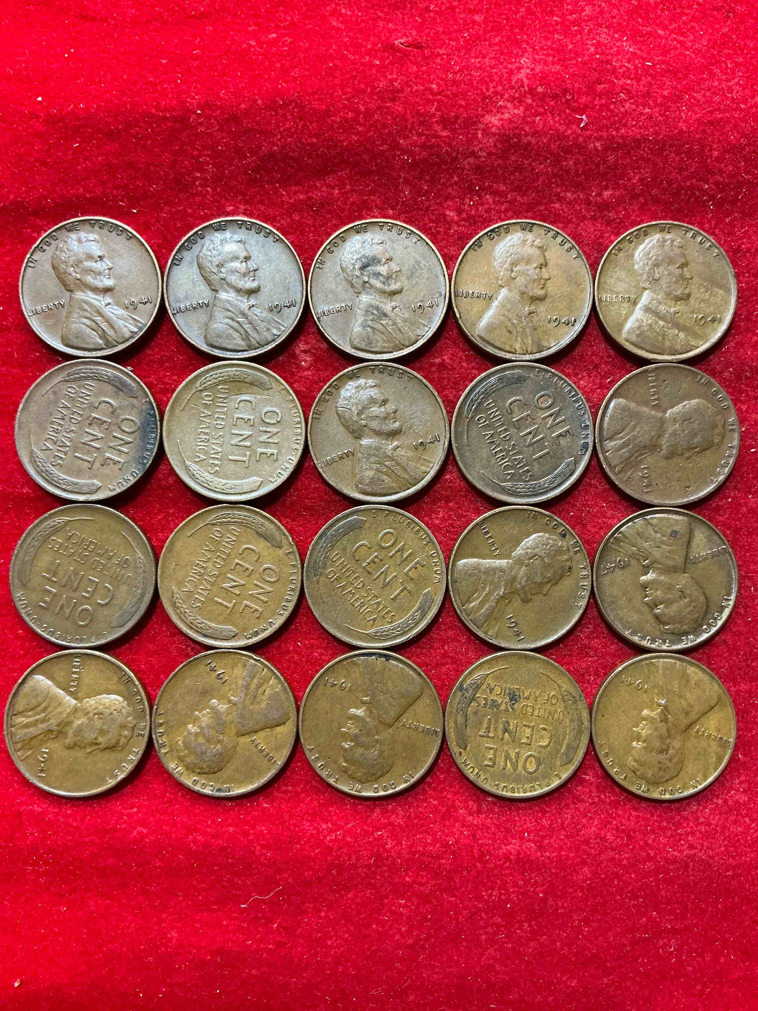 1941 pearl harbor ww2 era pennies! dec 7, 1941, a day that will live in infamy when the japanese bombed pearl harbor bringing america into world war 2! up for auction are 1941 pennies in great condition, awesome pieces of wwii history!