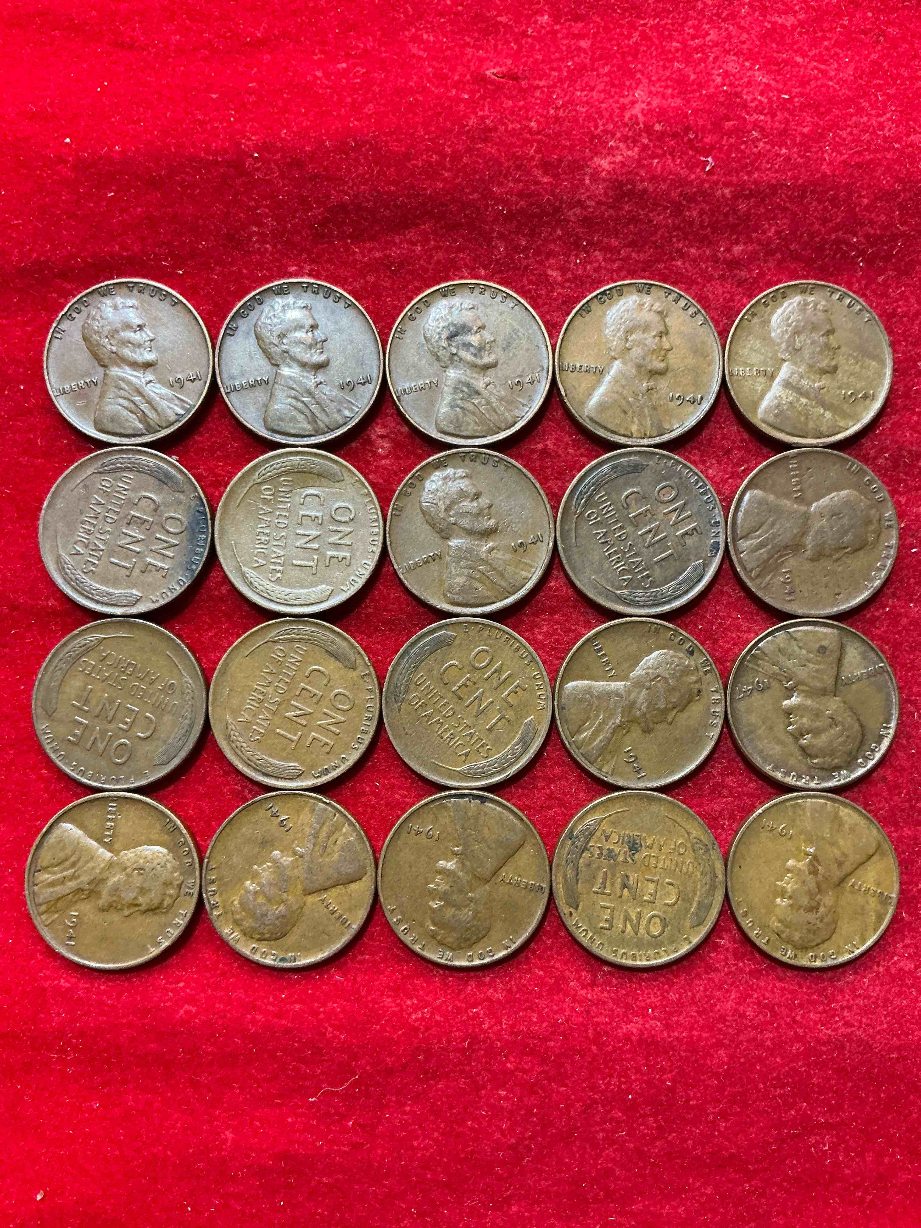 Condition photo showing Good Condition for 1941 pearl harbor ww2 era pennies! dec 7, 1941, a day that will live in infamy when the japanese bombed pearl harbor bringing america into world war 2! up for auction are 1941 pennies in great condition, awesome pieces of wwii history!