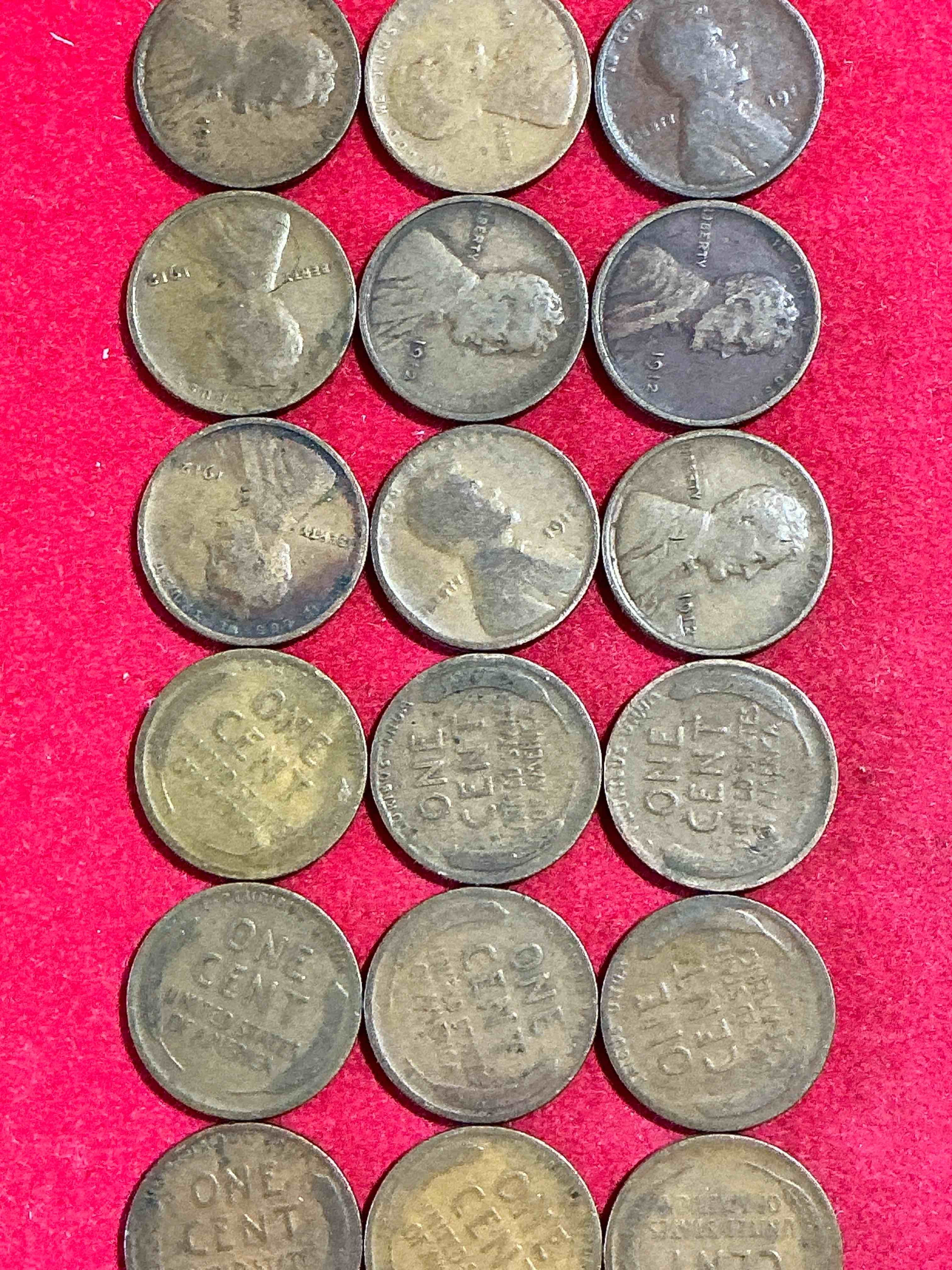 1912 titanic era antique wheat pennies, authentic! the titanic sank on april 12, 1912, just think of the history these coins have seen! great condition! own these serious collector items from the era of titanic!