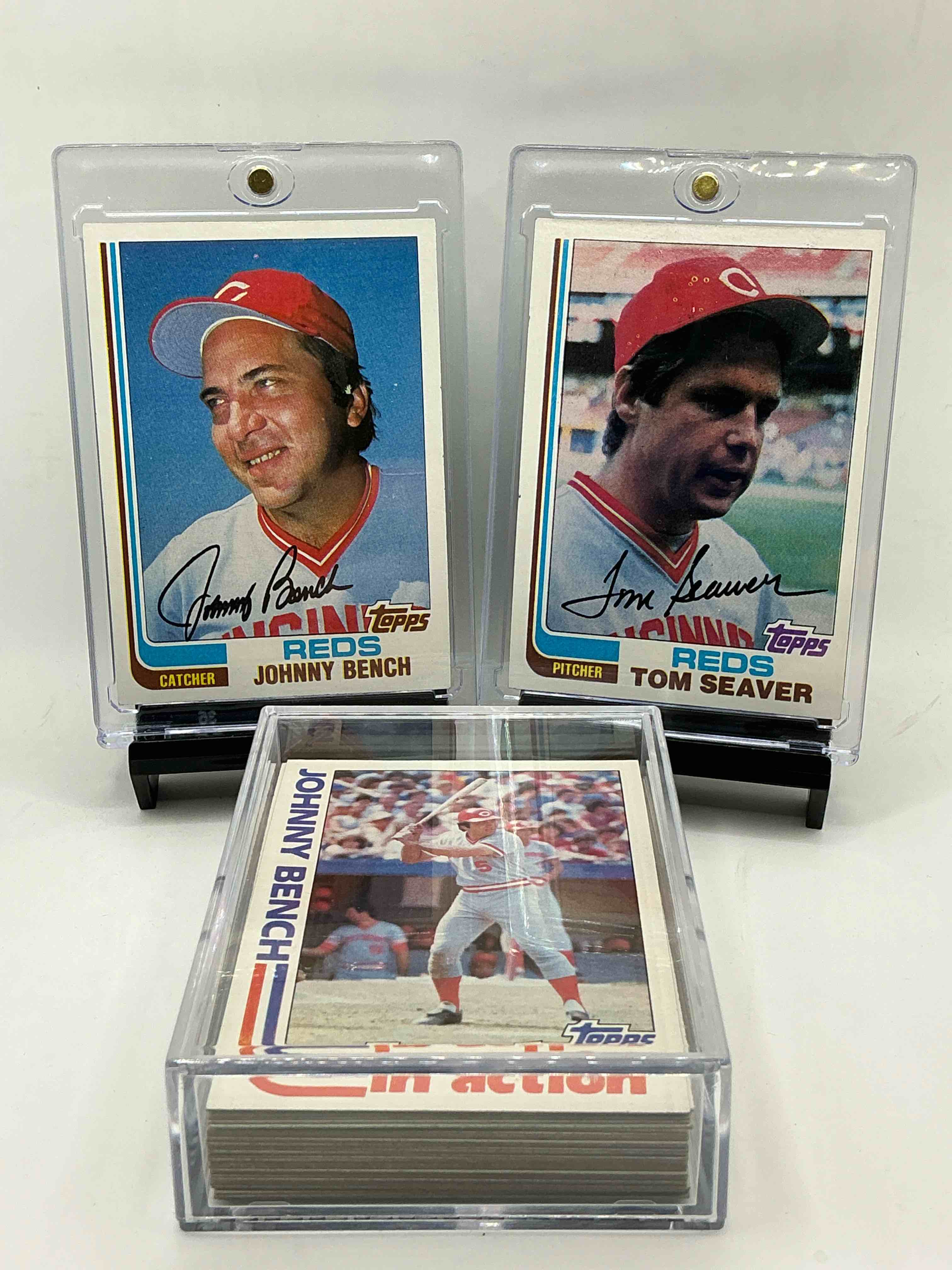 1982 Reds Team Set! 35 Card Team Set! Insane Vintage Reds Set! Johnny Bench, Bill Bonham, Vic Correll, Mike Lacoss, Junior Kennedy, Dave Concepcion, Ken Griffey, Tom Seaver, Joe Nolan, Dave Collins & More!