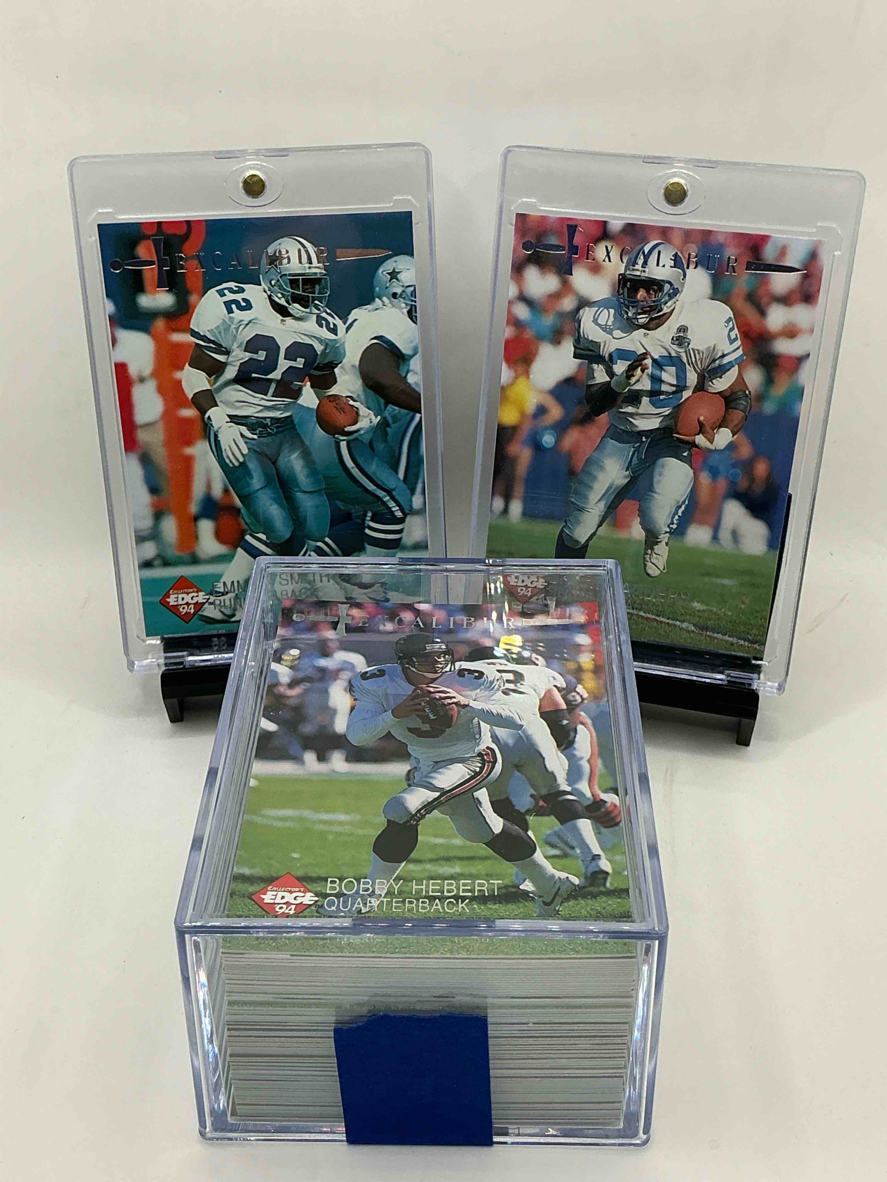 Excalibur Insanity! 1994 Collector’s Edge FOOTBALL Cards!  All 75 Cards From Series Complete!  Emmitt Smith, Brett Favre, Barry Sanders, Jerry Rice, Joe Montana, Deion Sanders, John Elway & More! Includes Legends & Commons!