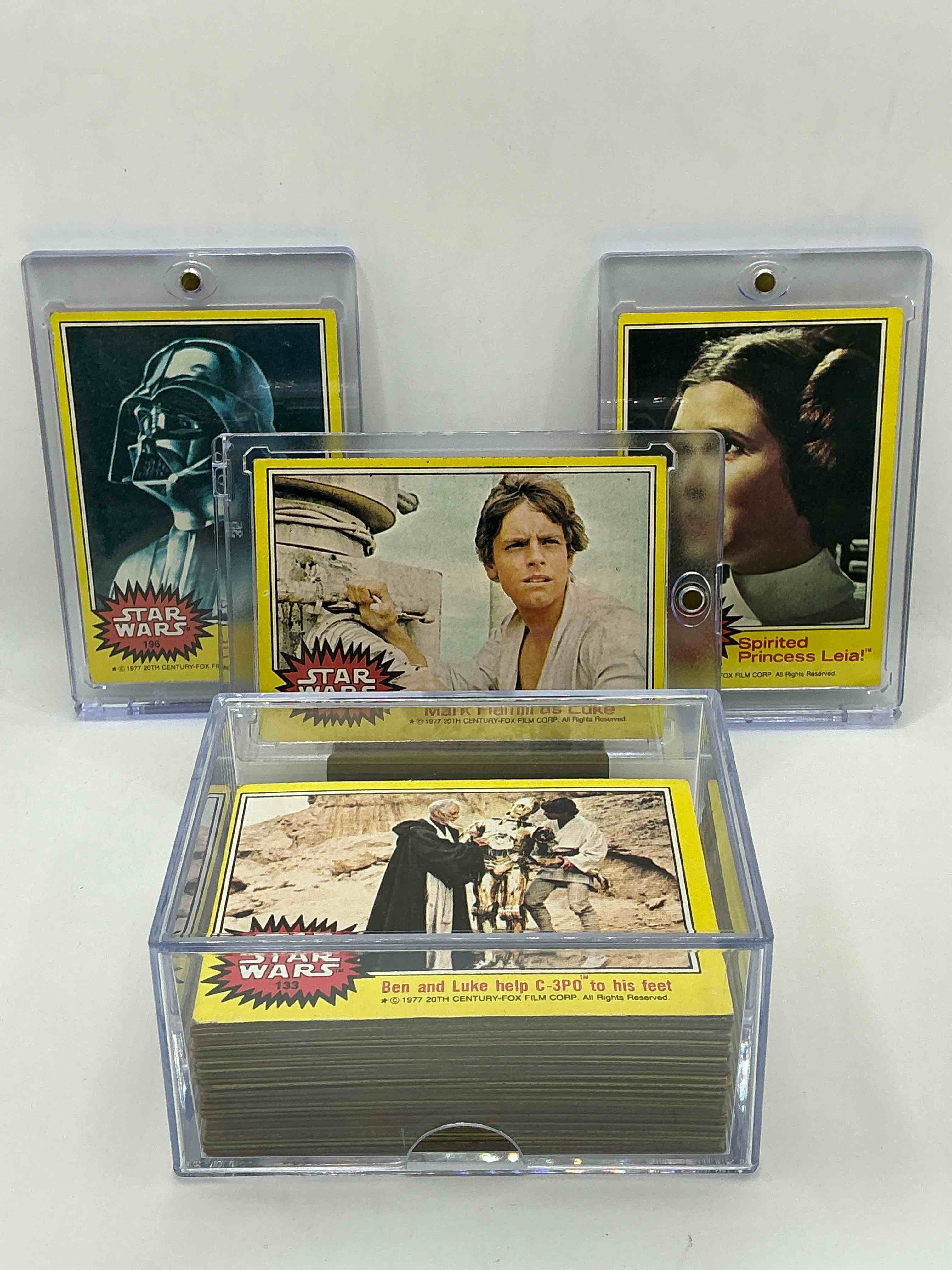 1977 Star Wars Authentic Original! Complete 1977 Star Wars Movie Cards, Series Three Yellow RARE Edition, All 66 Cards Included. Cards In Good To Fine Condition. An Amazing Way To Get A Very Hard To Find, Genuine 1977 Star Wars Cards!