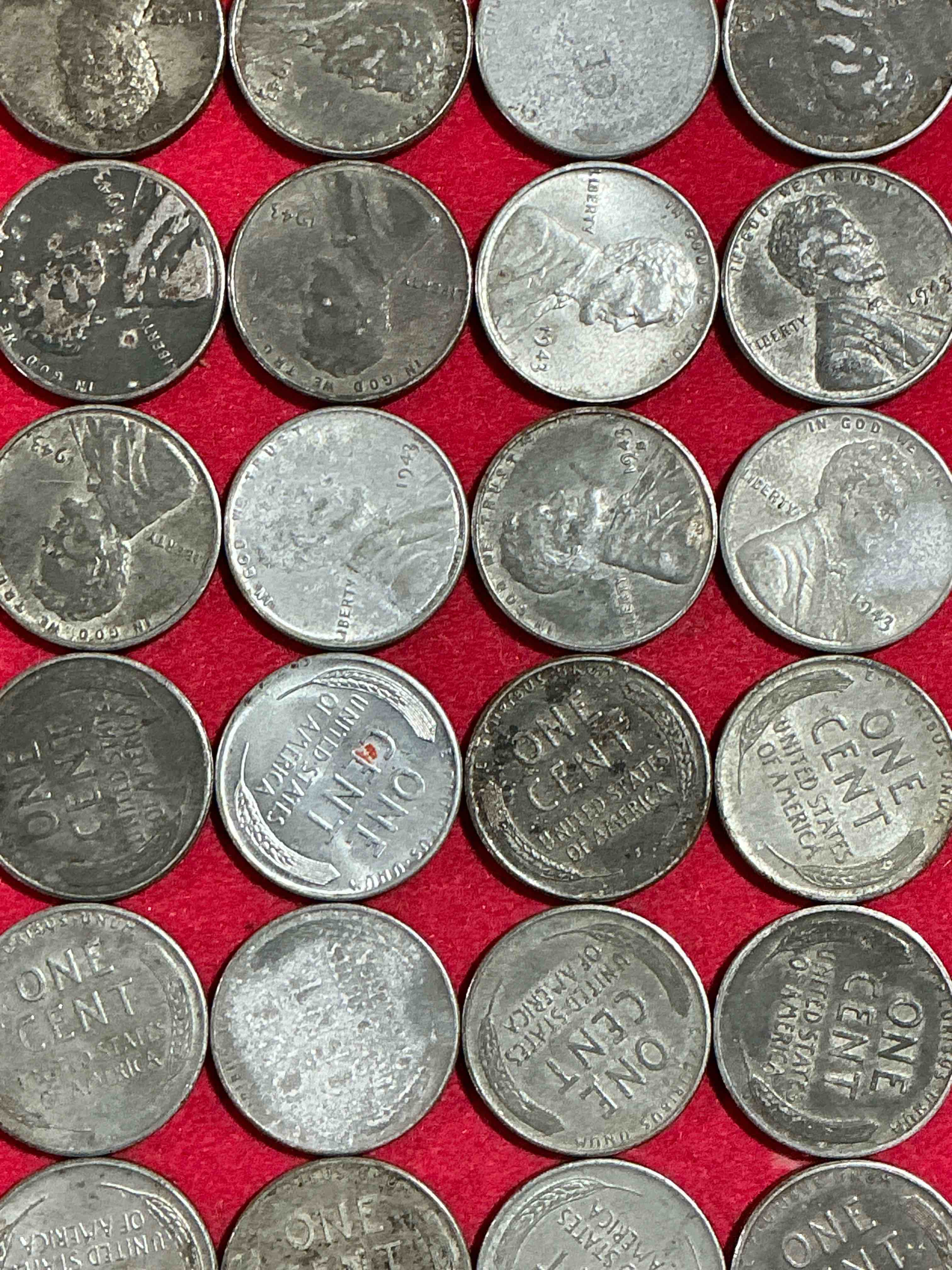 1943 World War Il History! Did You Know That In 1943 Copper Was So Valuable For Making Ammunition That The U.S. Treasury Made Pennies Out Of Steel?! 1943 STEEL Pennies Have Become Valuable, Rare Collector Items! Up For Auction Are Rare WWII Steel Pennies Appearing Circulated. Own Pieces Of World War II History That Are An Awesome Investment!