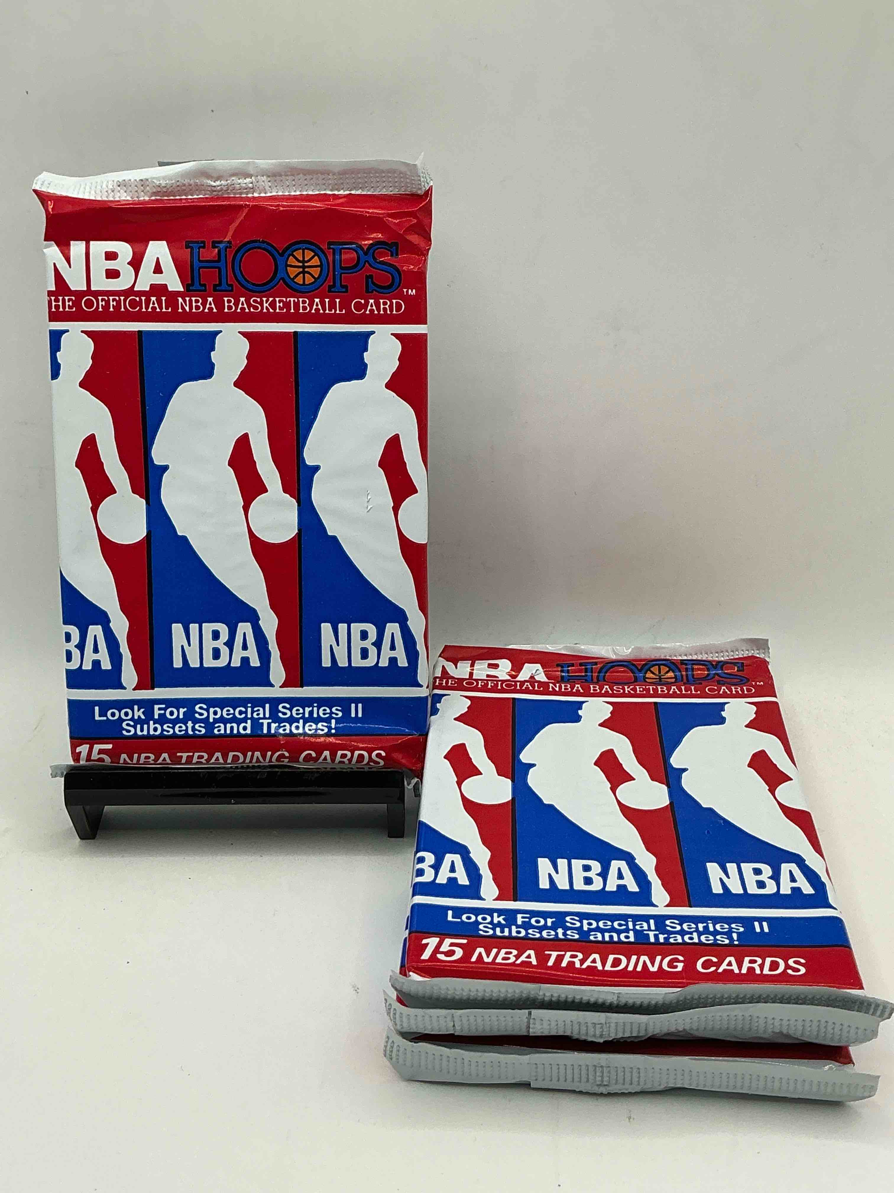 Michael Jordan?! Wow, Vintage 1990/91 NBA Hoops RARE Red Series Two Sealed Sports Card & Collectible Pack, Direct From Original Factory Sealed Retail Case!Series 2 Extremely Hard To Find & Includes Sought After Subsets! Look For Many Valuable Cards Such As Michael Jordan #65 (PSA 10 Value $225) & So Much More!