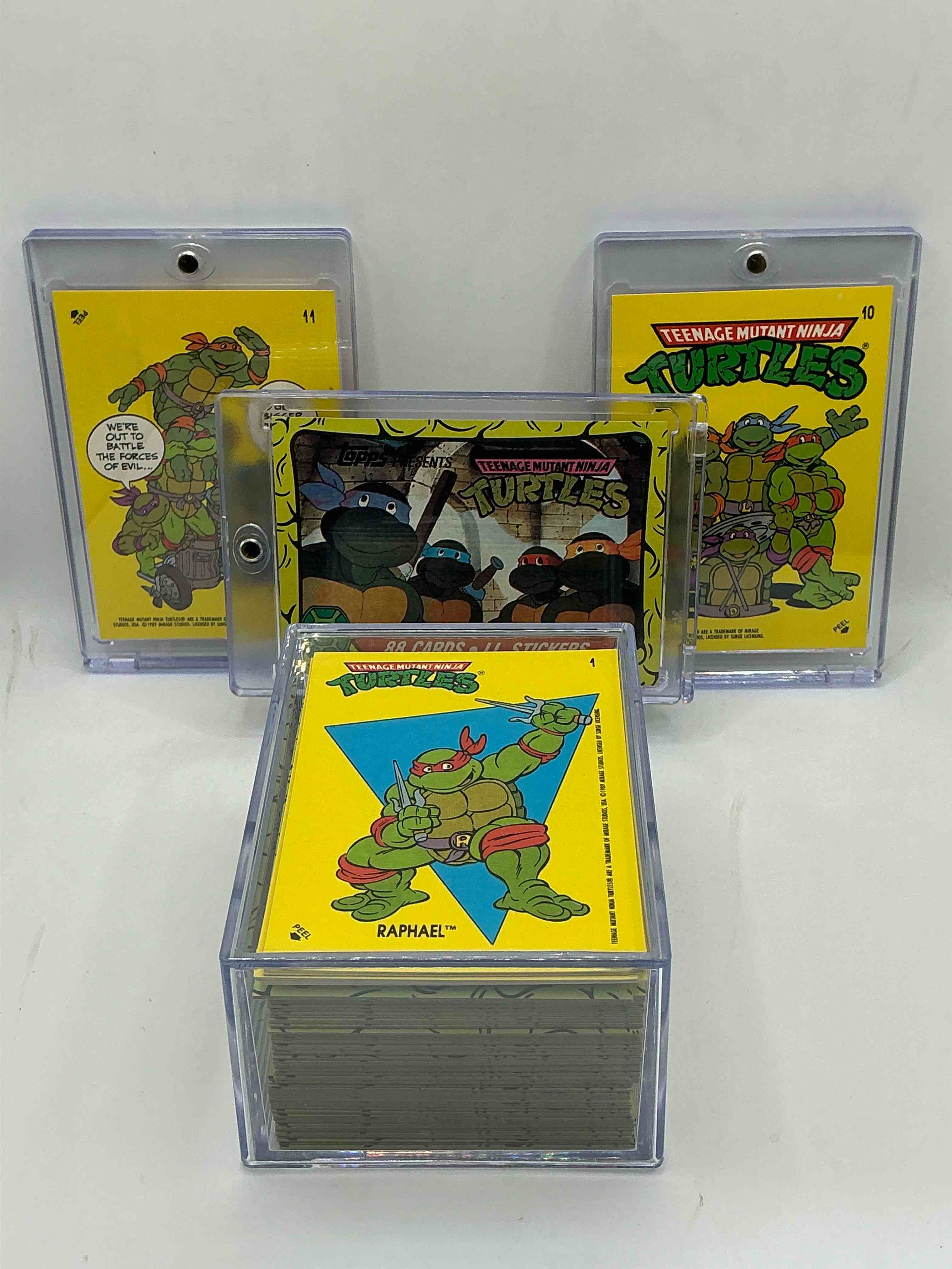1989 Ninja Turtle WOW!  Totally Complete Original, Authentic Teenage Mutant Ninja Turtles Complete Trading Card & Sticker Set!  All 88 Cards & 11 Stickers Included, For A Total Qty Of 99! Excellent Condition!  Your Chance To Own A Genuine TMNT Original Serious Collectible! 