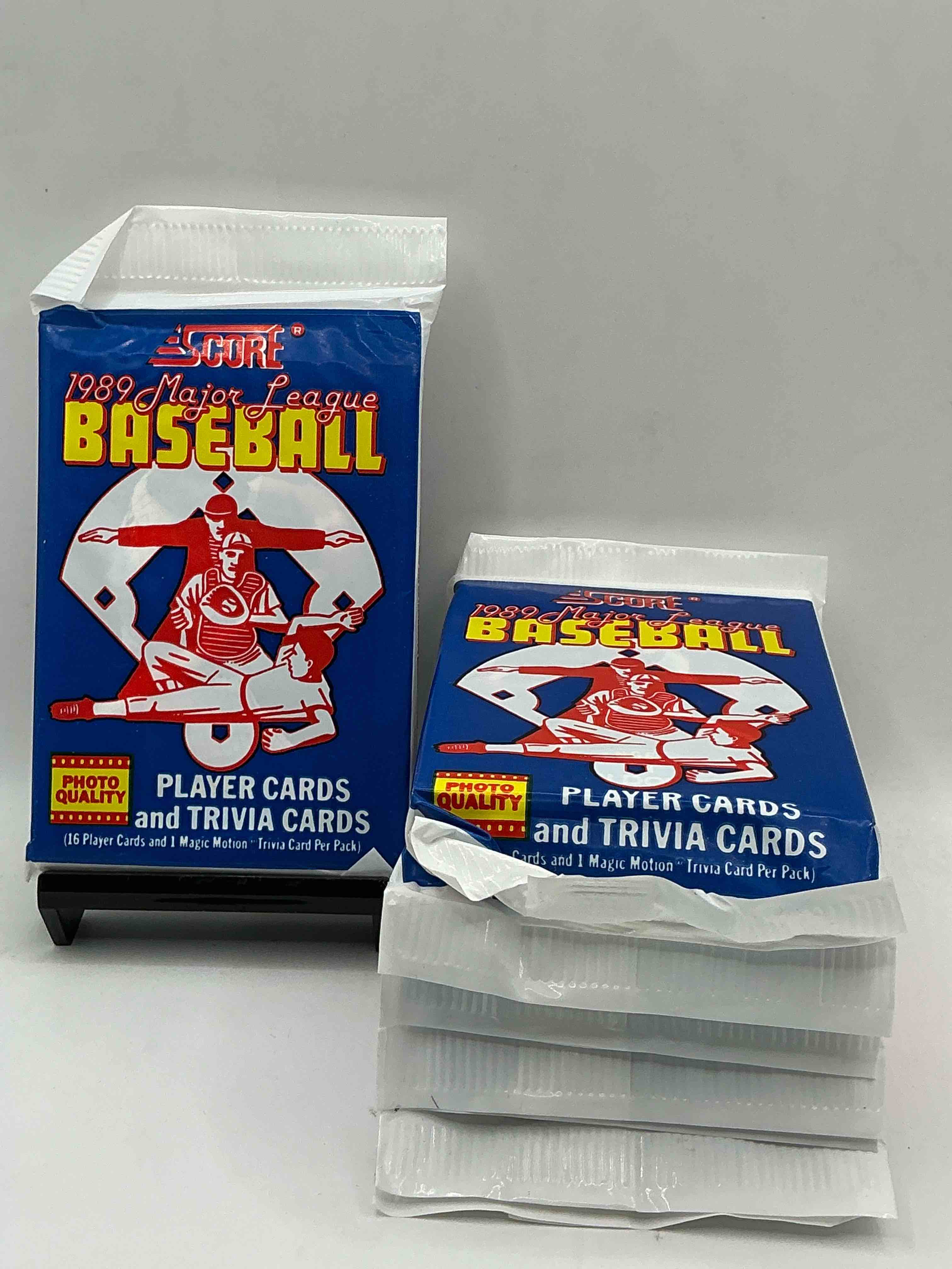 1989 score baseball sealed sports collectible card pack, direct from original retail case! search for valuable don mattingly #1 & so many cool nostalgic 80's players!