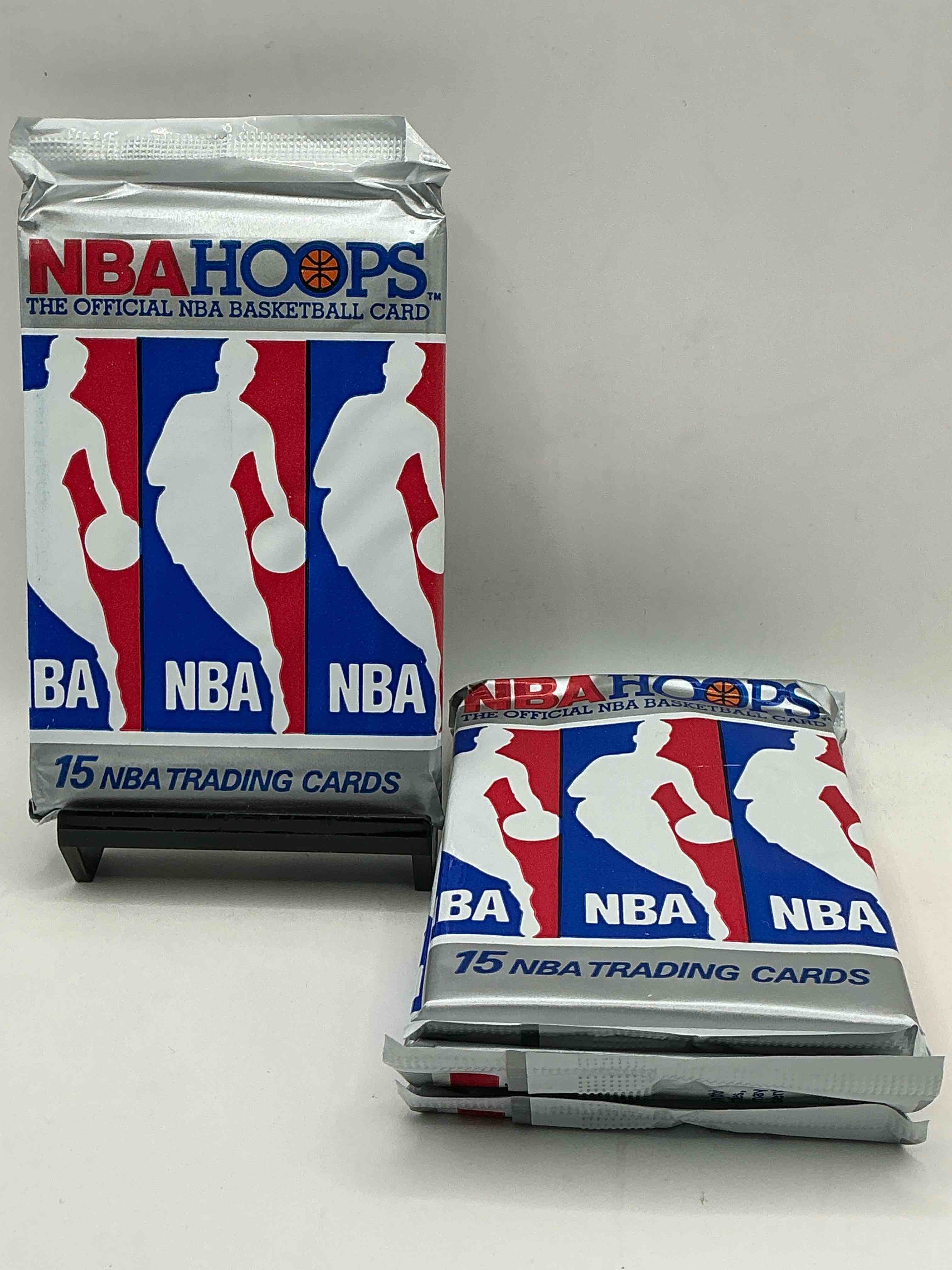 michael jordan!? 1990/91 nba hoops unopened sealed trading collectible sports card pack, direct from original sealed retail case! search for early michael jordan #65 (psa 10 value $550), jordan all star card, & too many other nice cards to list!