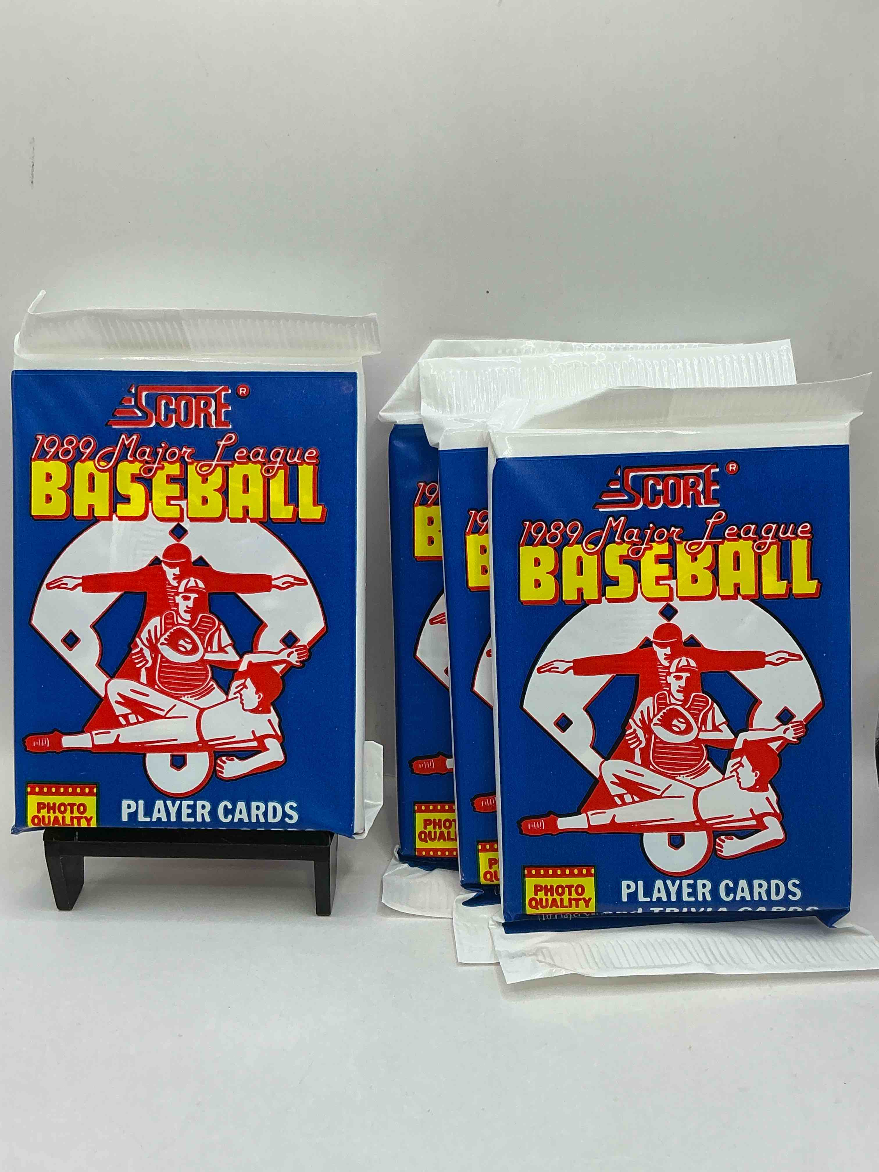 1989 score baseball sealed sports collectible card pack, direct from original retail case! search for valuable don mattingly #1 & so many cool nostalgic 80's players!