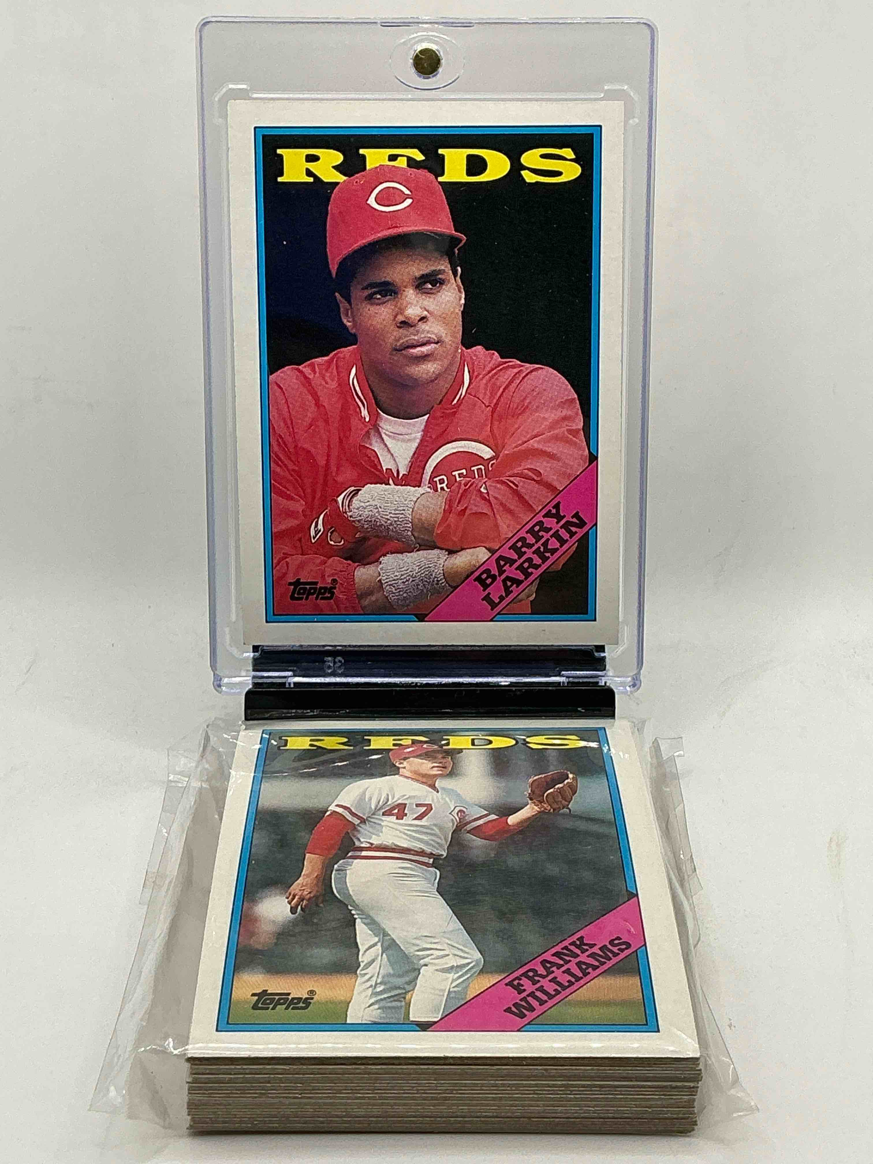 1988 reds topps baseball team set! vintage reds lot! barry larkin, dave concepcion & more! 80’s baseball history… cincinnati reds!