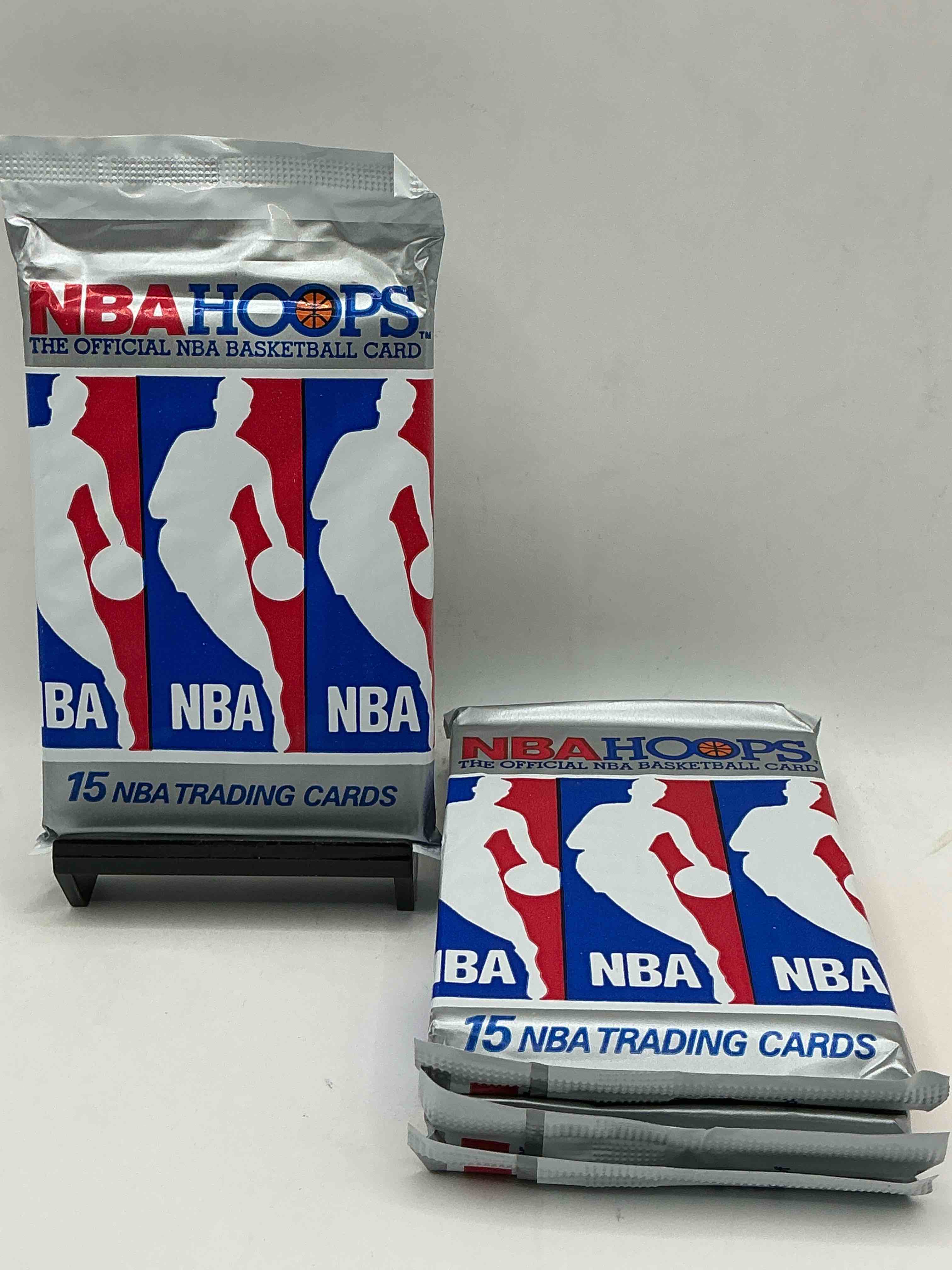 michael jordan!? 1990/91 nba hoops unopened sealed trading collectible sports card pack, direct from original sealed retail case! search for early michael jordan #65 (psa 10 value $550), jordan all star card, & too many other nice cards to list!
