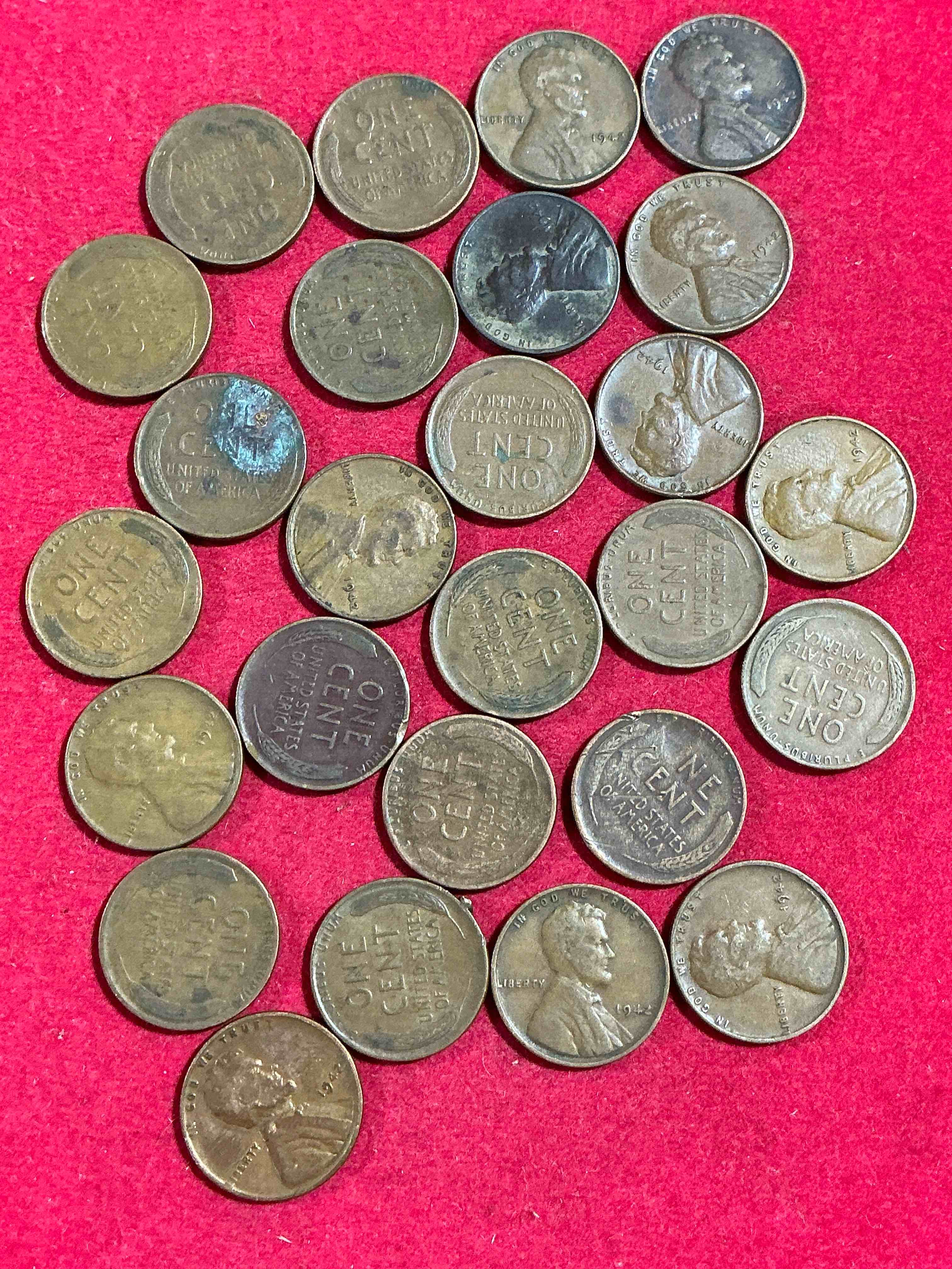 Condition photo showing Good Condition for 1942 calling world war 2 buffs! 1942 battle of midway era wheat pennies! the battle of midway was june 4-7 1942 & was the greatest naval battle in history between america & japan! own pieces of this era with these genuine 1942 wheat pennies in nice condition!