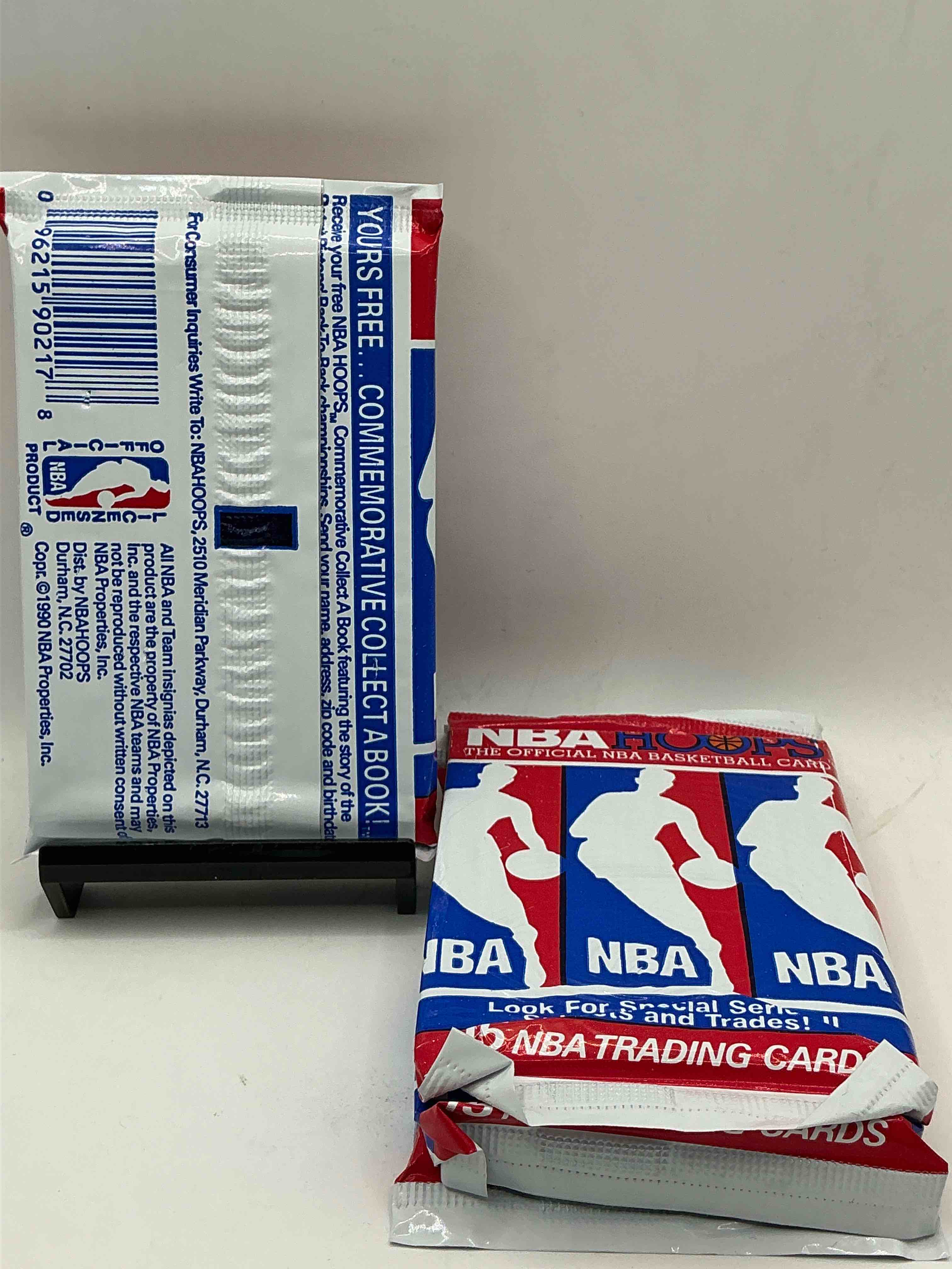 Condition photo showing New/Like New for michael jordan?! wow, vintage 1990/91 nba hoops rare red series two sealed sports card & collectible pack, direct from original factory sealed retail case!series 2 extremely hard to find & includes sought after subsets! look for many valuable cards such as michael jordan #65 (psa 10 value $225) & so much more!