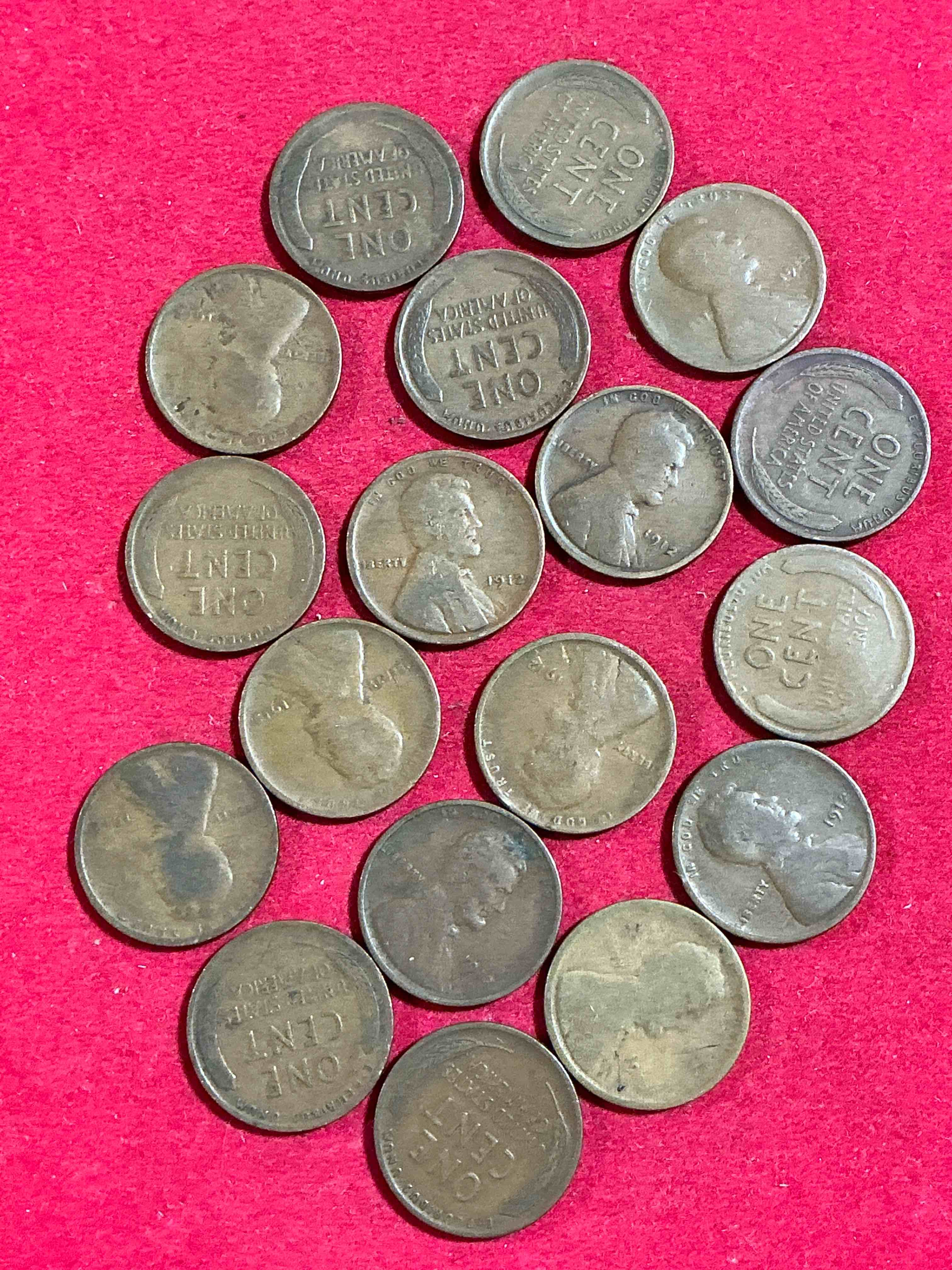 1912 titanic era antique wheat pennies, authentic! the titanic sank on april 12, 1912, just think of the history these coins have seen! great condition! own these serious collector items from the era of titanic!