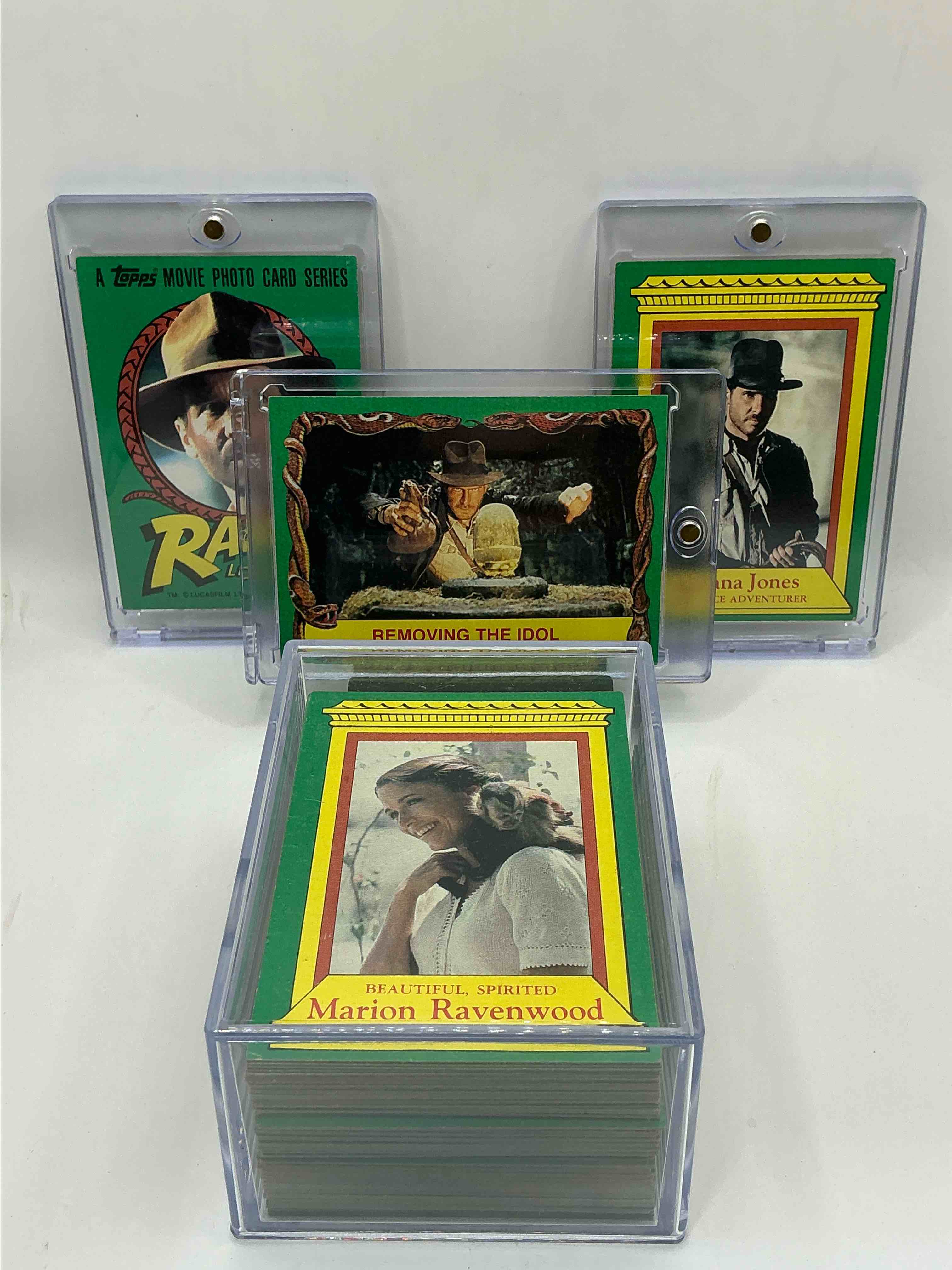 1981 indiana jones raiders of the lost ark! complete, authentic & original indy jones raiders of the lost ark cards, complete 88 card wow! excellent condition! own a serious movie history collectible! very hard to find complete!