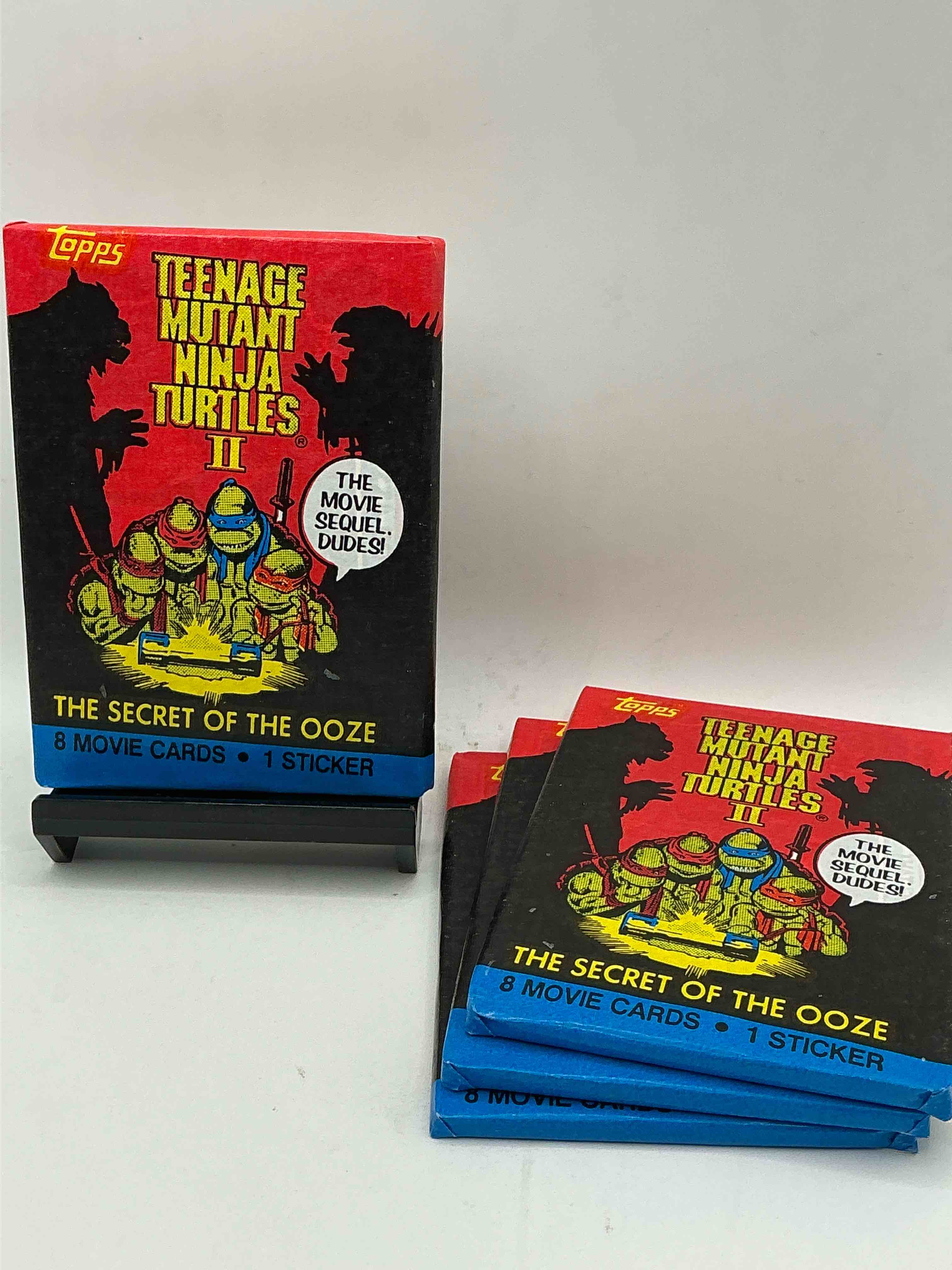 ninja turtle fans rejoice!  rare 1991 tmnt ii movie card wax packs, sealed & unopened direct from original retail case!  a super rare serious collectible!  