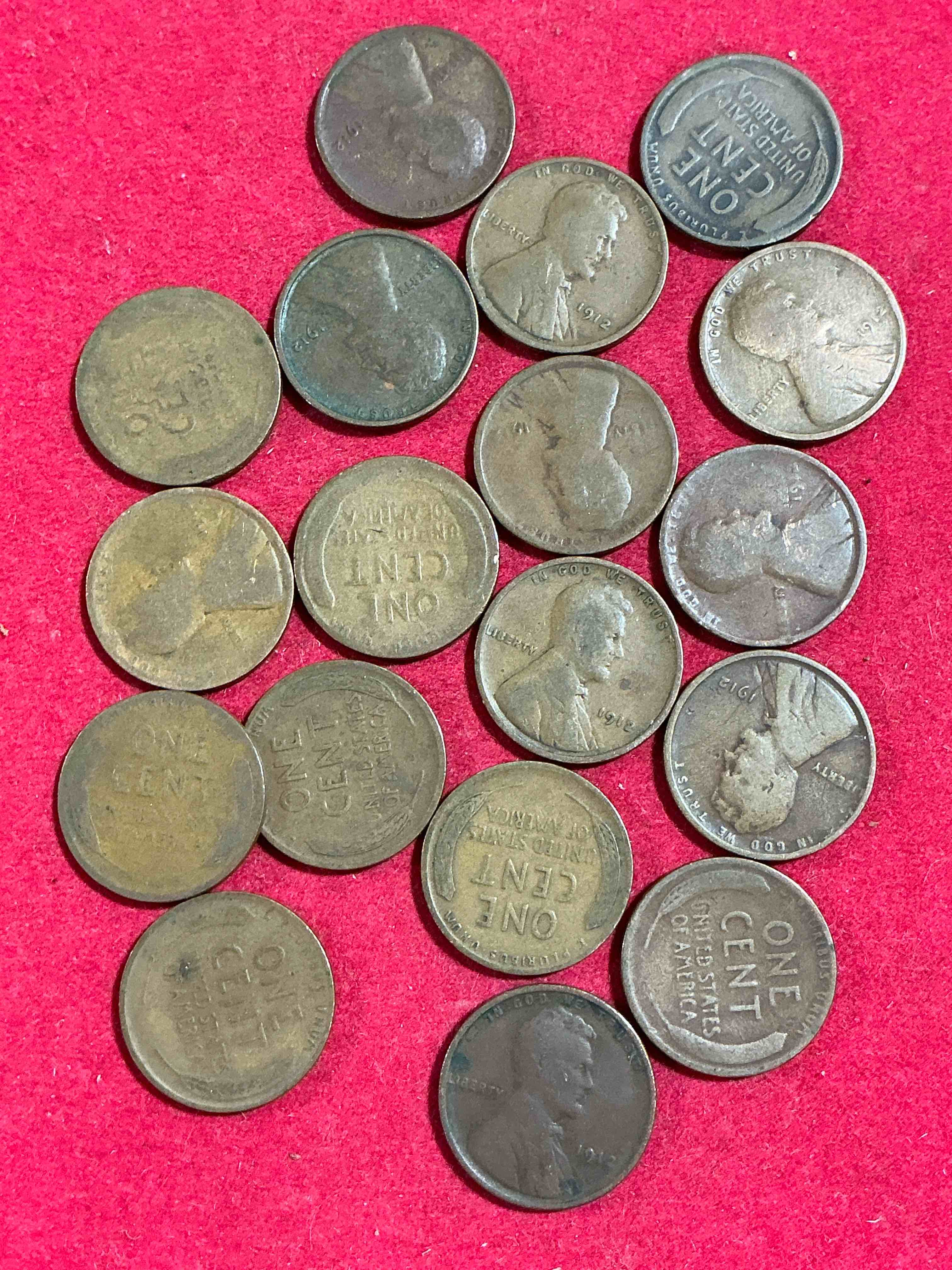 1912 titanic era antique wheat pennies, authentic!  the titanic sank on april 12, 1912, just think of the history these coins have seen!  great condition!  own these serious collector items from the era of titanic!  