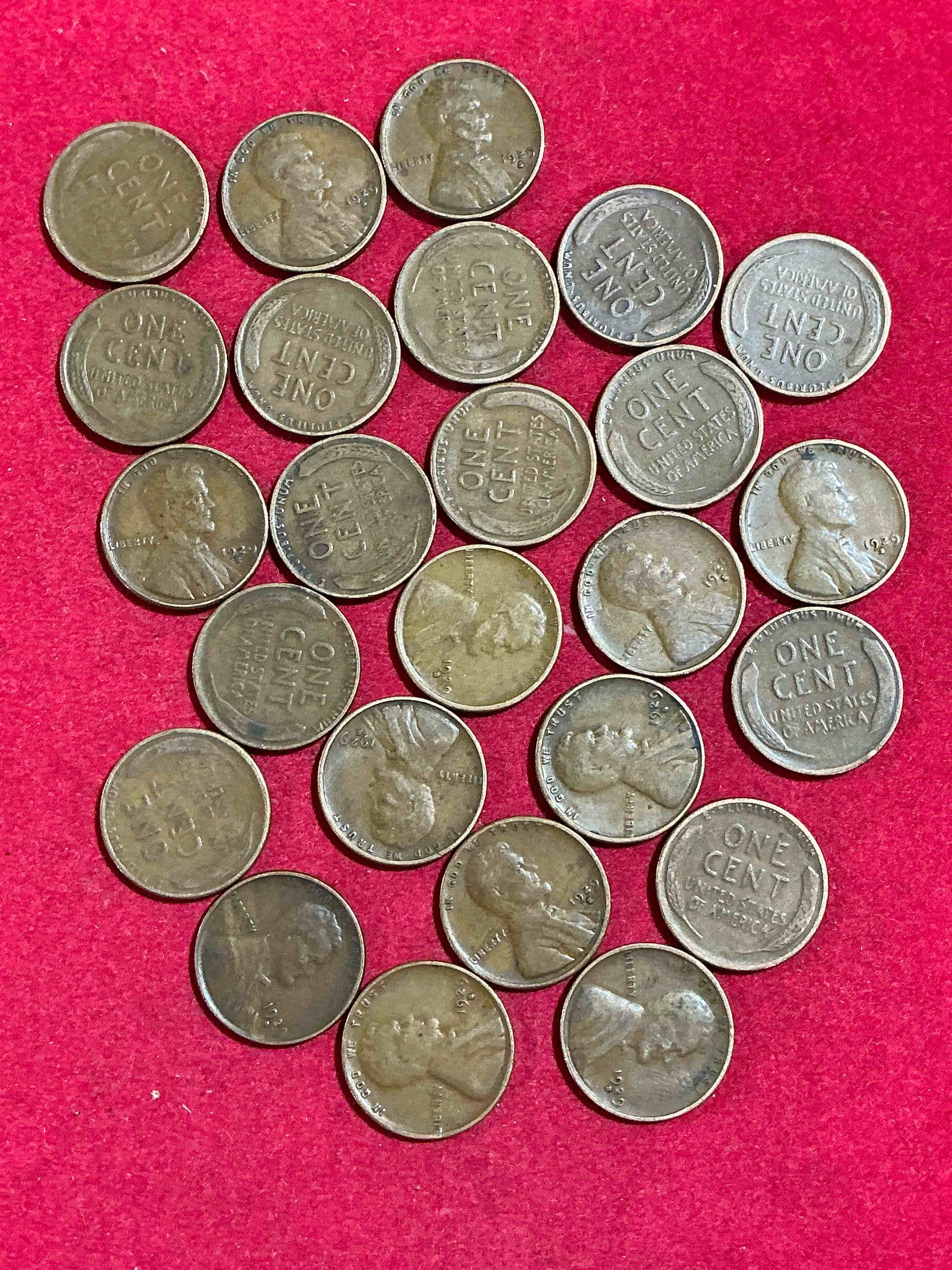 1929, A Year Of Infamy!  1929 Is The Year The Roaring 1920’s Came To An End With The Devastating Stock Market Crash Of October 1929 That Led To The Great Depression.  Own Pieces Of This Era With These Genuine 1929 Wheat Pennies In Nice Condition!  