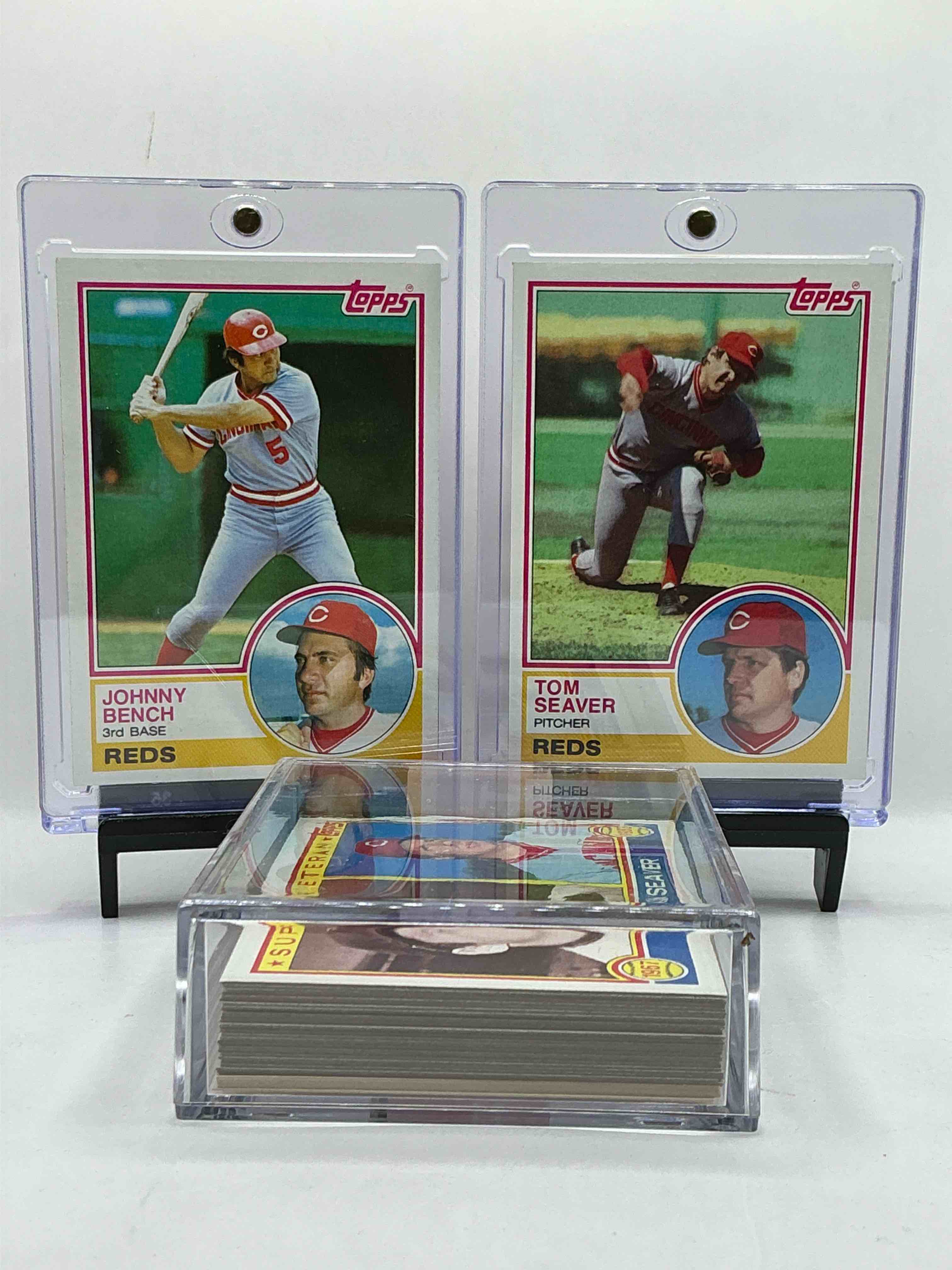 1983 Topps Reds Team Set! 34 Card Reds Set! Johnny Bench, Tom Seaver, Reds Team Card, Dave Concepcion, Dave Tomlin & More! Reds Fans Rejoice!