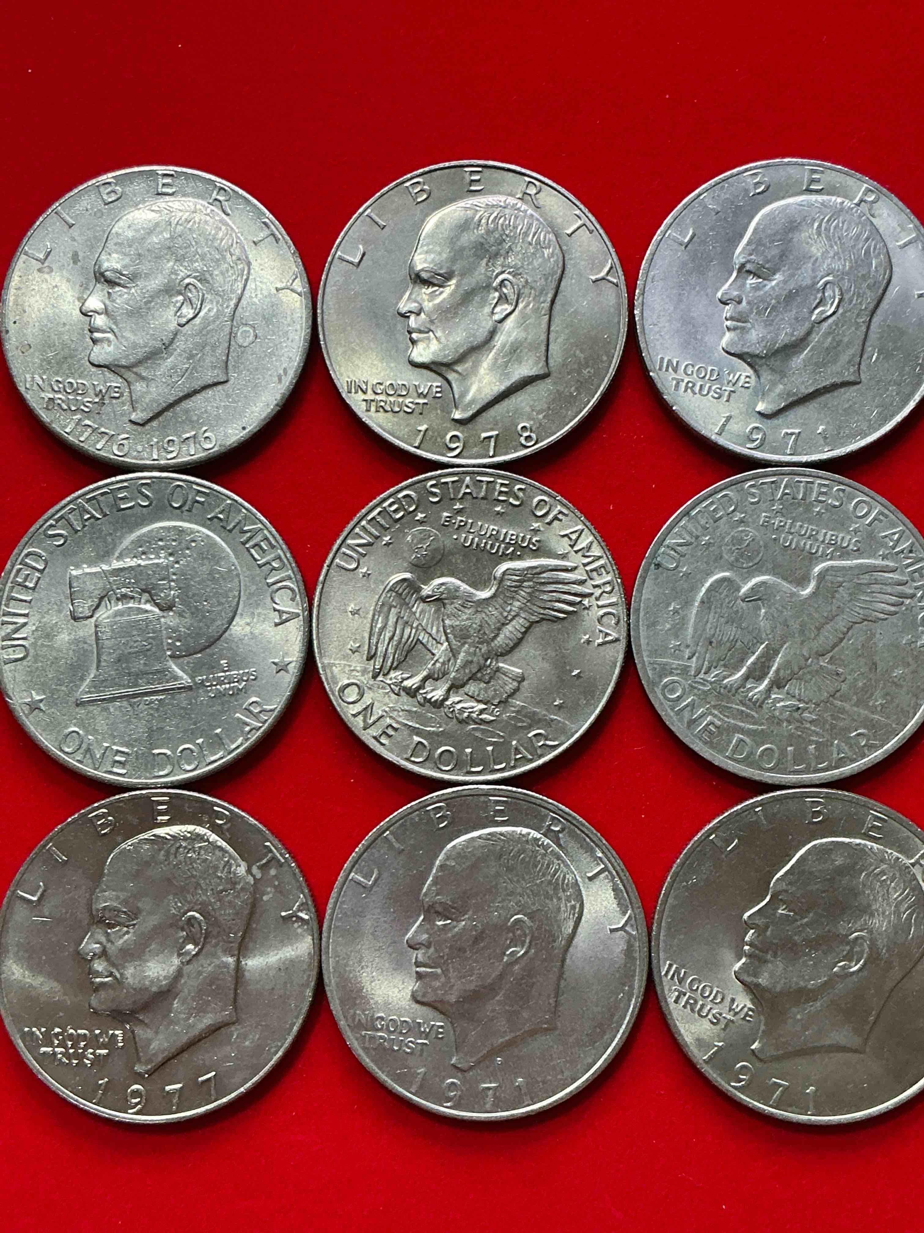 Gorgeous Eisenhower Dollars! Here Are Circulated “Ike” Dollars! Up For Auction Are Ike One Dollar Coins From Different Years! Awesome Ike Dollars! Even Includes Rare Bicentennial 1976 Edition